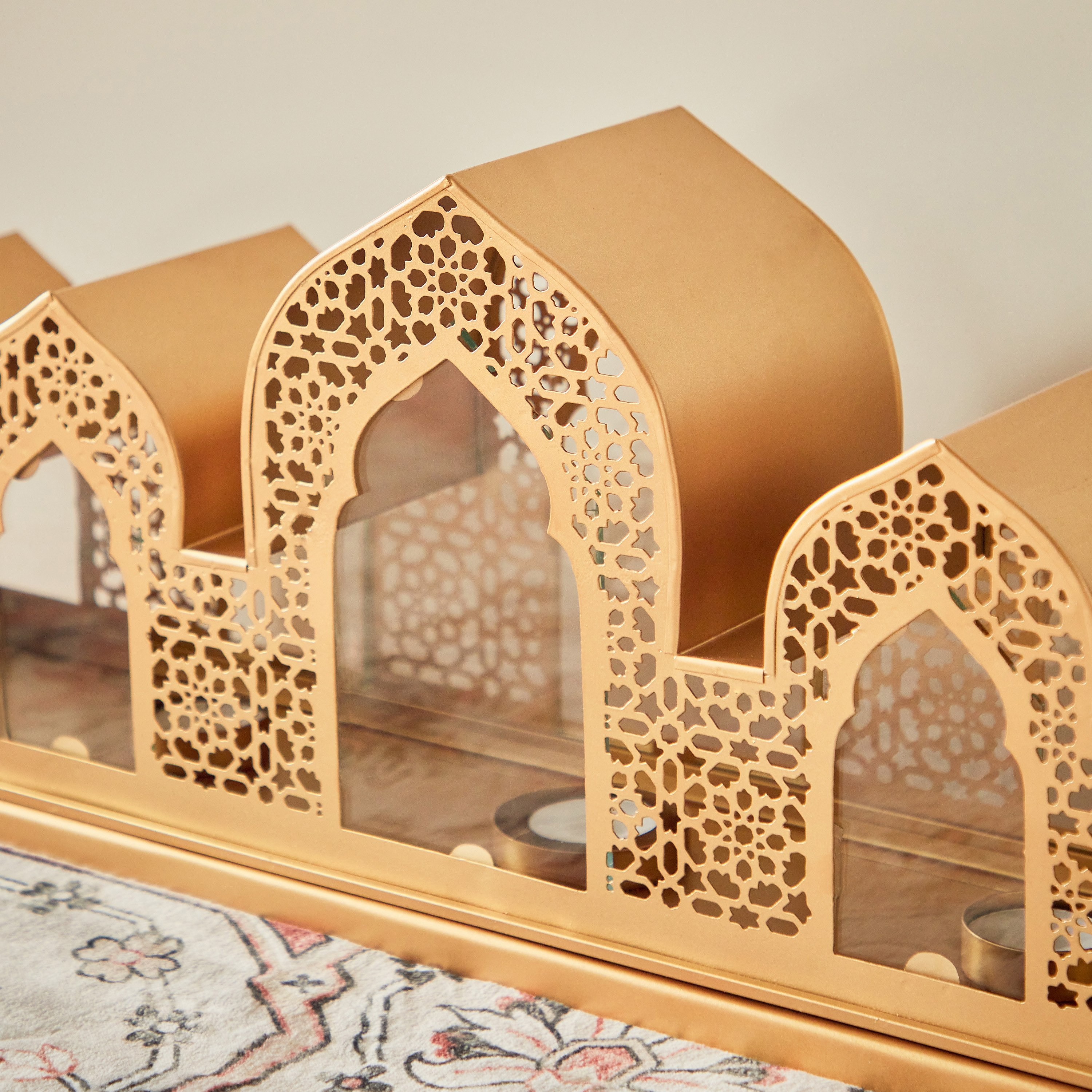 حامل 5 شموع معدني من ماركازي - 62.5x13x22 سم-hbxlivingroom-decorandaccessories-candleholders-image-3