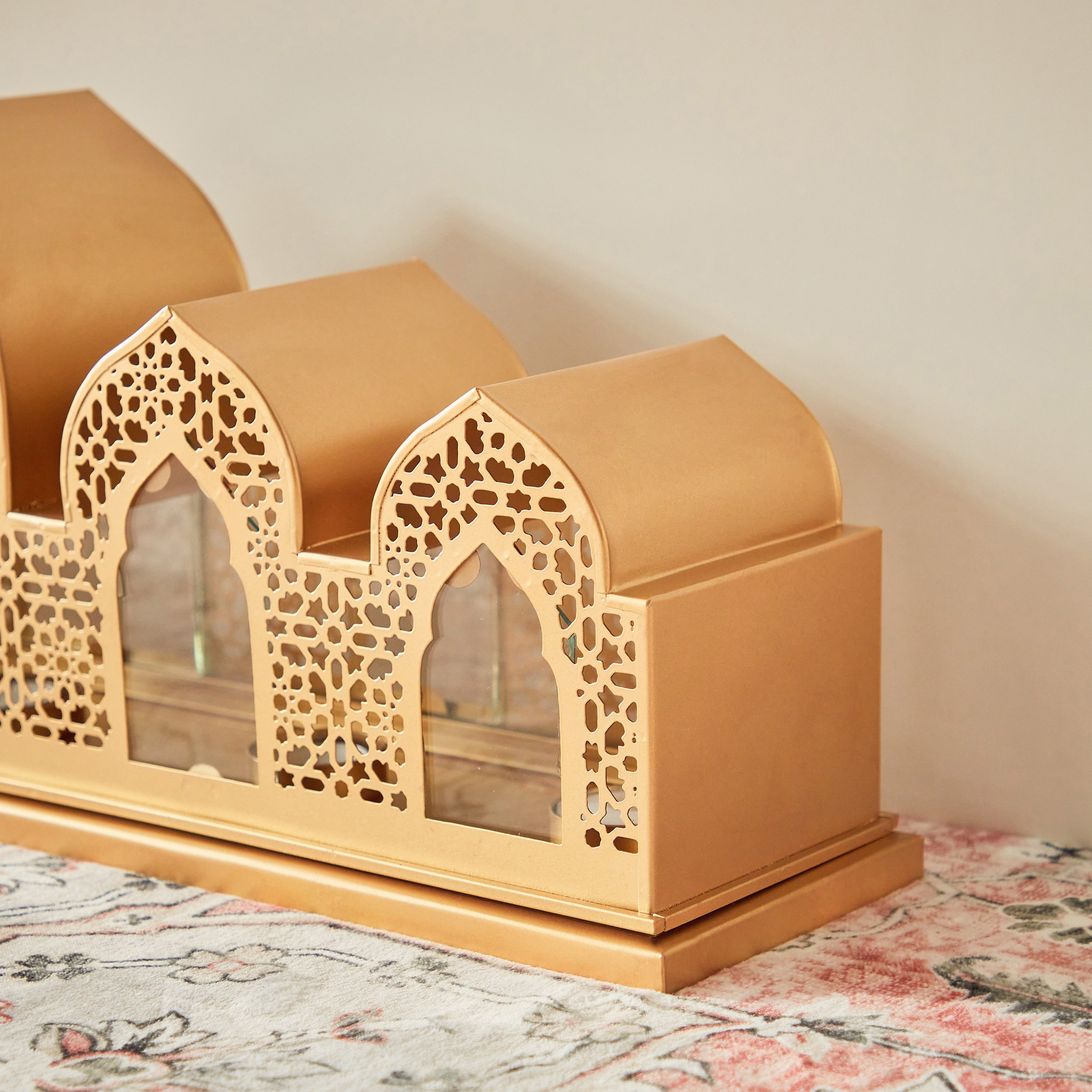 حامل 5 شموع معدني من ماركازي - 62.5x13x22 سم-hbxlivingroom-decorandaccessories-candleholders-image-4