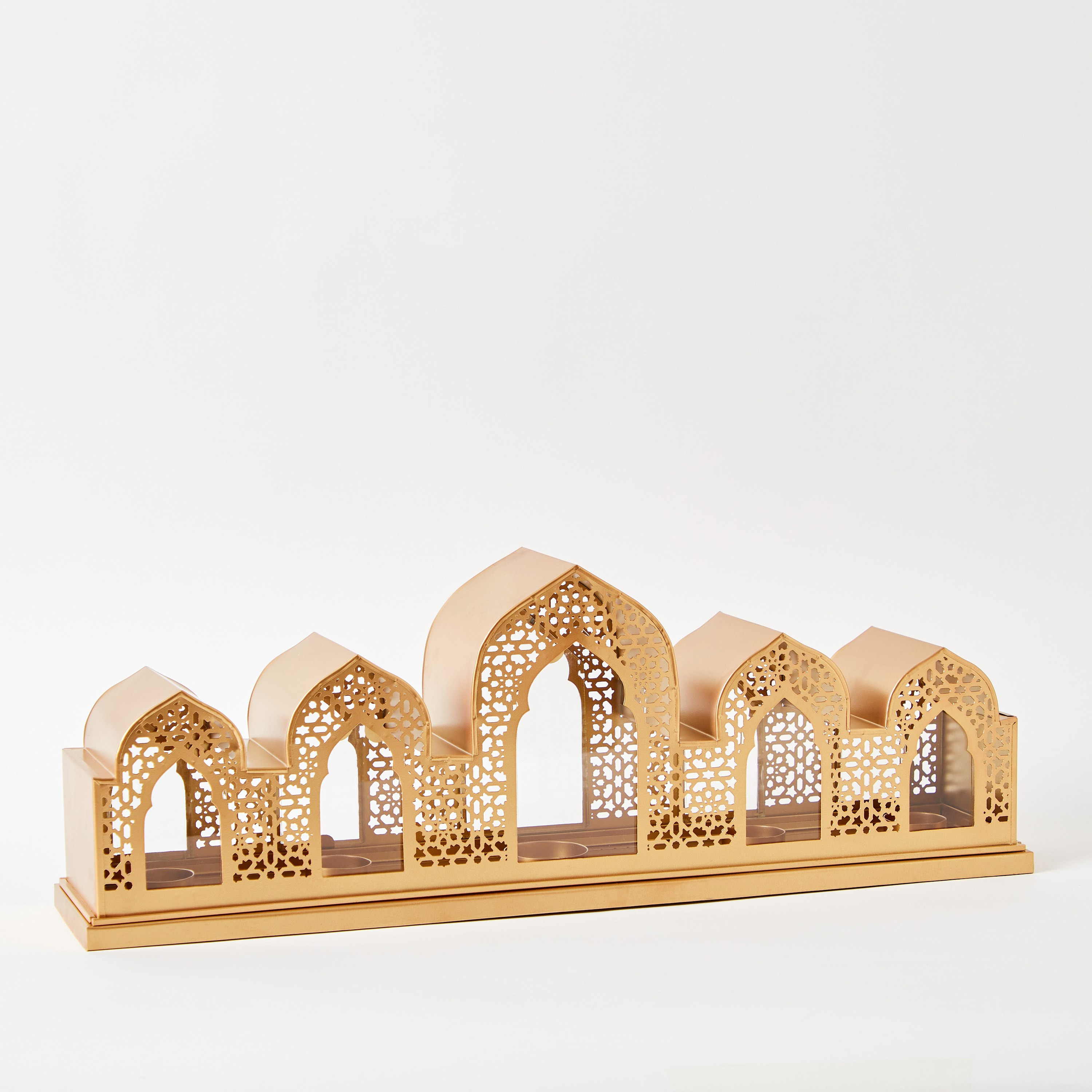 حامل 5 شموع معدني من ماركازي - 62.5x13x22 سم-hbxlivingroom-decorandaccessories-candleholders-image-7