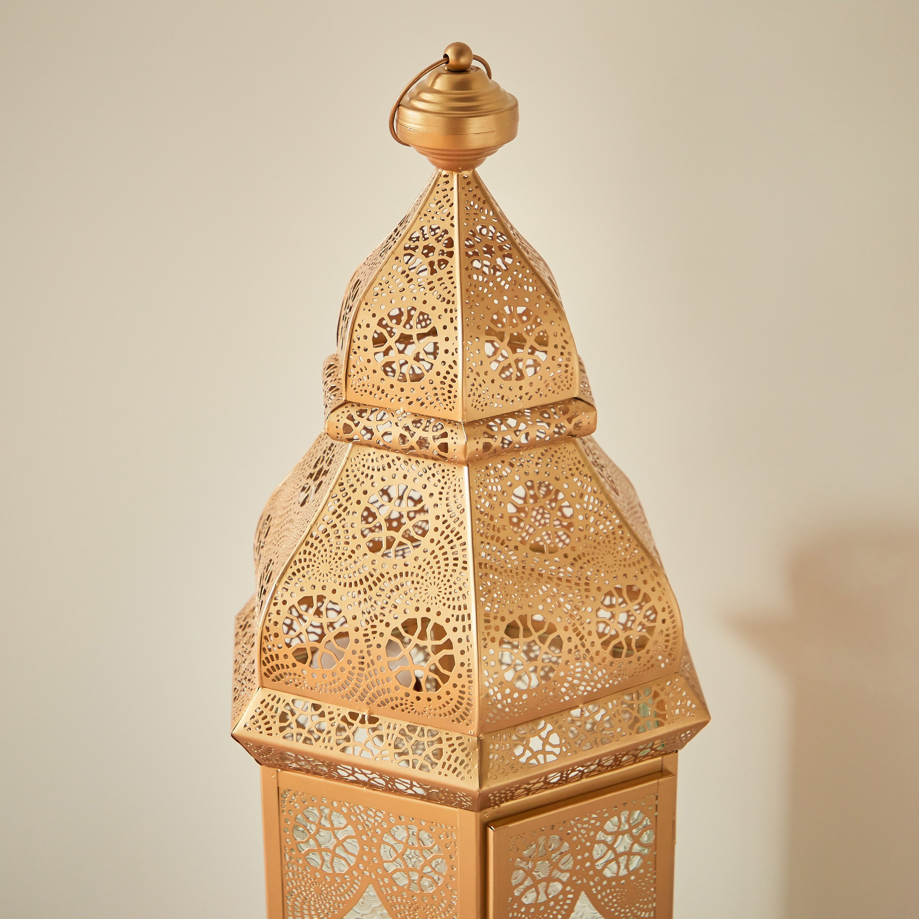 فانوس أرضي معدن بتصميم متداخل من ماركازي - 35x31x105 سم-hbxdecorandfurnishings-homeaccessories-lanterns-image-3