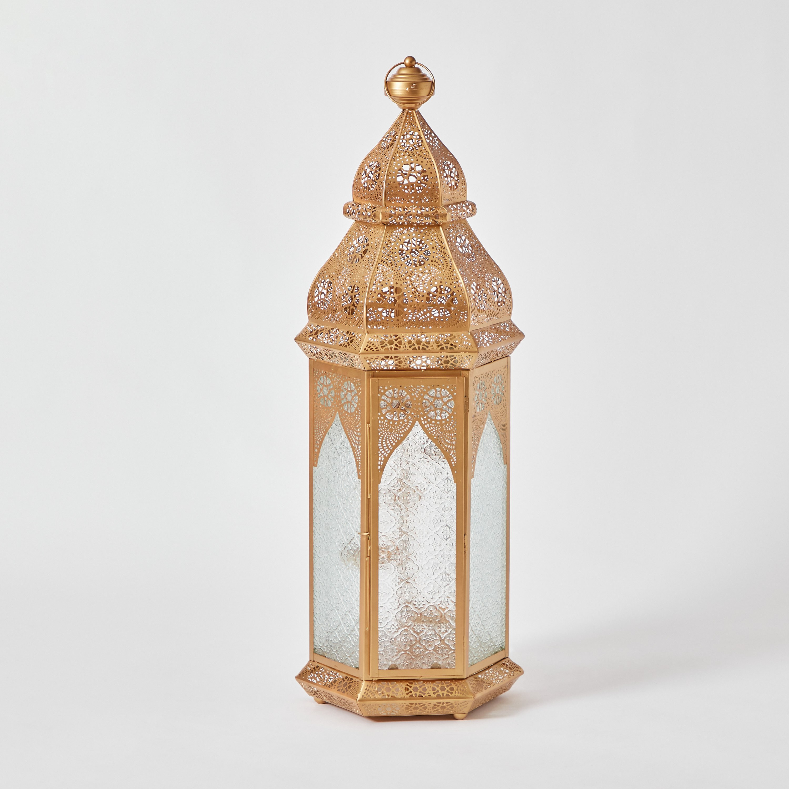 فانوس أرضي معدن بتصميم متداخل من ماركازي - 35x31x105 سم-hbxdecorandfurnishings-homeaccessories-lanterns-image-6