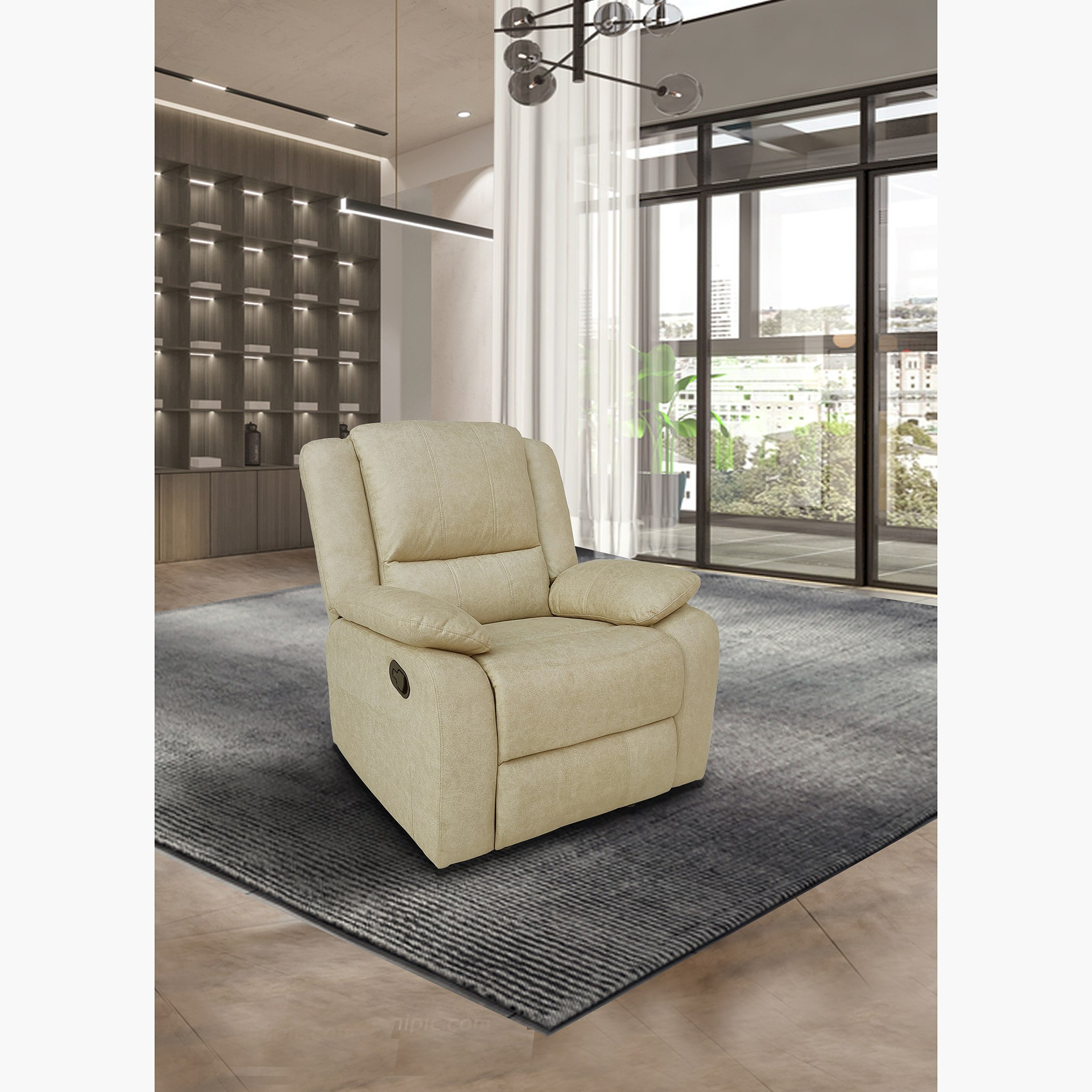 كرسي جلد صناعي بمساند ذراعين من لارسون-hbxlivingroom-sofasandarmchairs-sofas-image-1