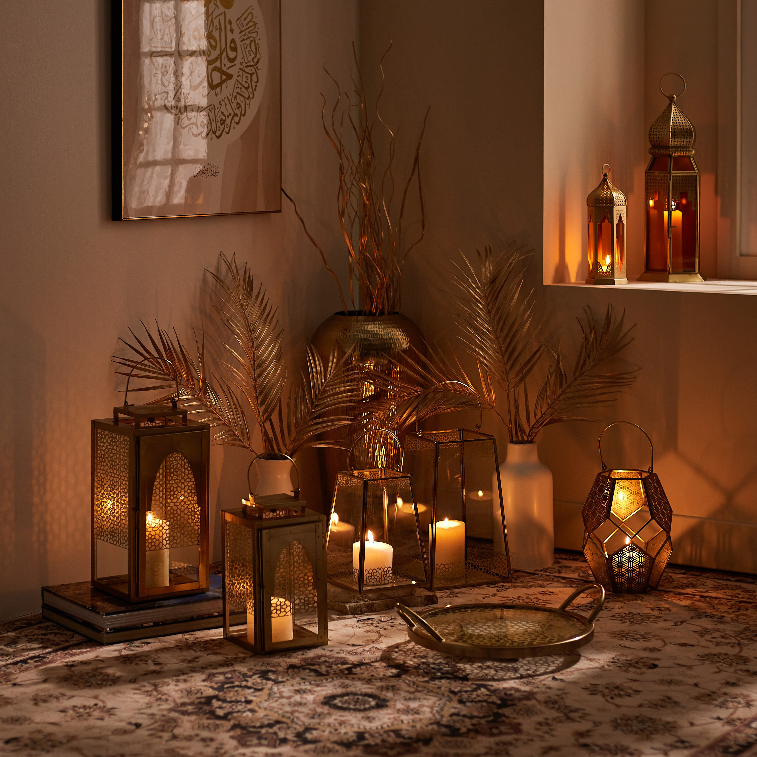 فانوس من إيفي ماركازي - 15x15x34 سم-hbxdecorandfurnishings-homeaccessories-lanterns-image-6