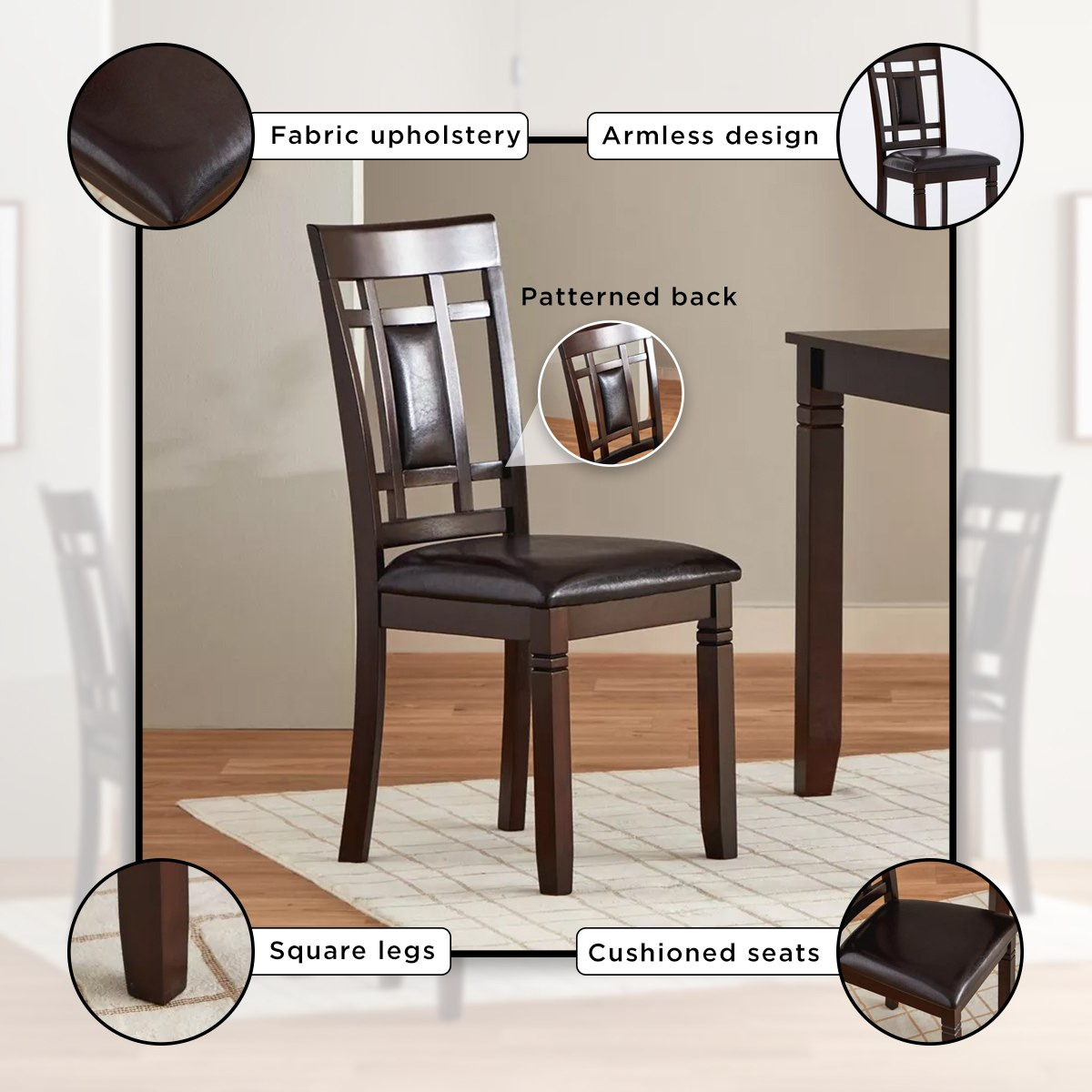 طقم سفرة 6 مقاعد مع مقعد بنش من إليوت-hbxfurniture-diningtablesandsets-diningsets-sixseater-image-6