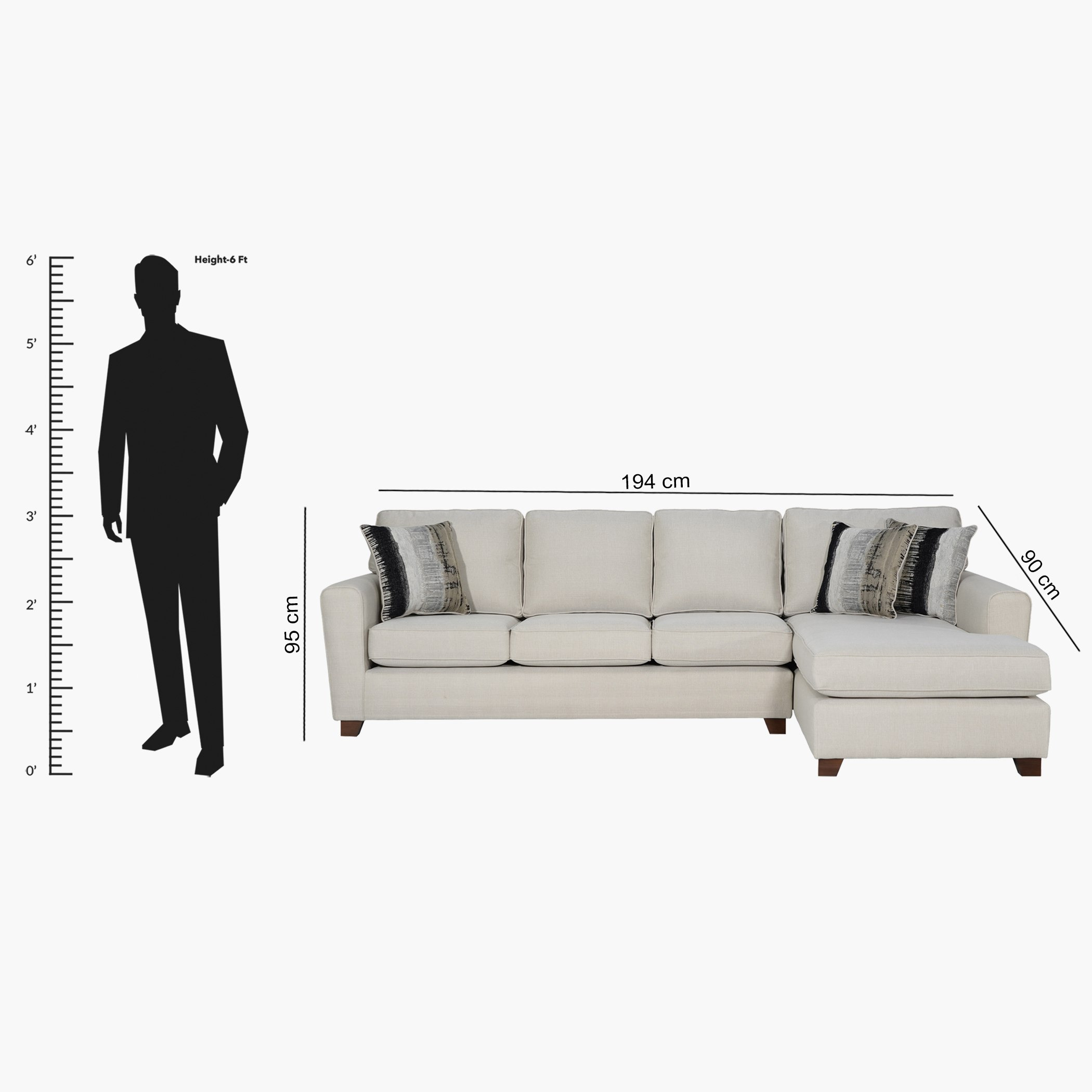 Vegas 4-Seater Fabric Right Corner Sofa with 3 Cushions-hbxlivingroom-sofasandarmchairs-sofas-image-6