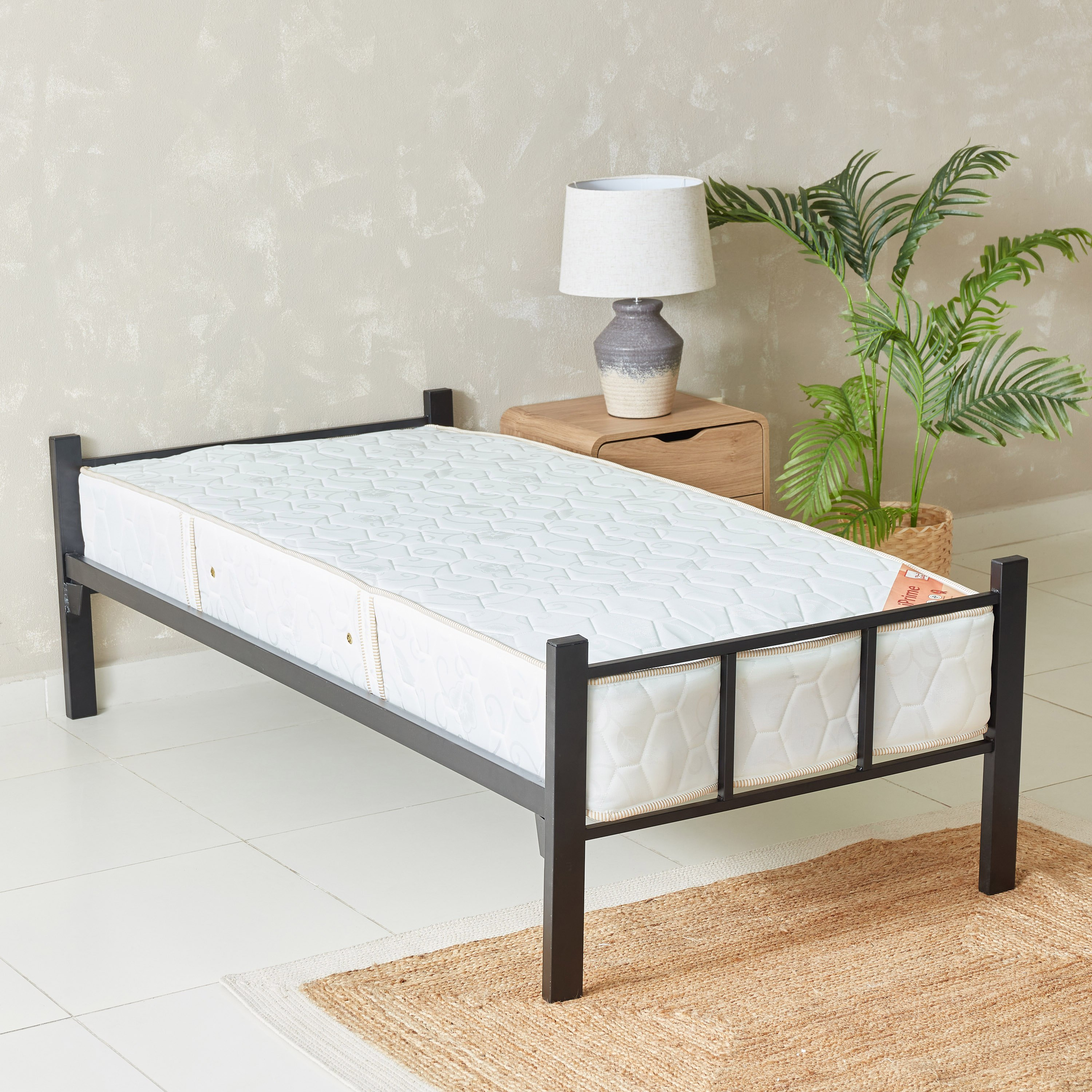 مرتبة فردية بإسفنج ونوابض حلزونية من سليب إيز آي-برايم - 90x200x22 سم-hbxfurniture-bedroom-mattresses-single-image-2