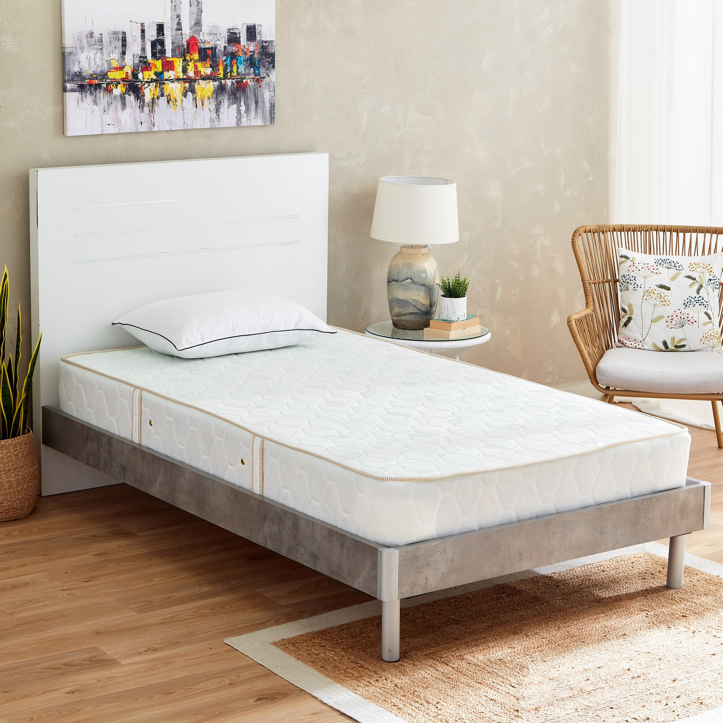 مرتبة توين بإسفنج ونوابض حلزونية من سليب إيز آي-برايم - 120x200x22 سم-hbxfurniture-mattresses-twin-image-8