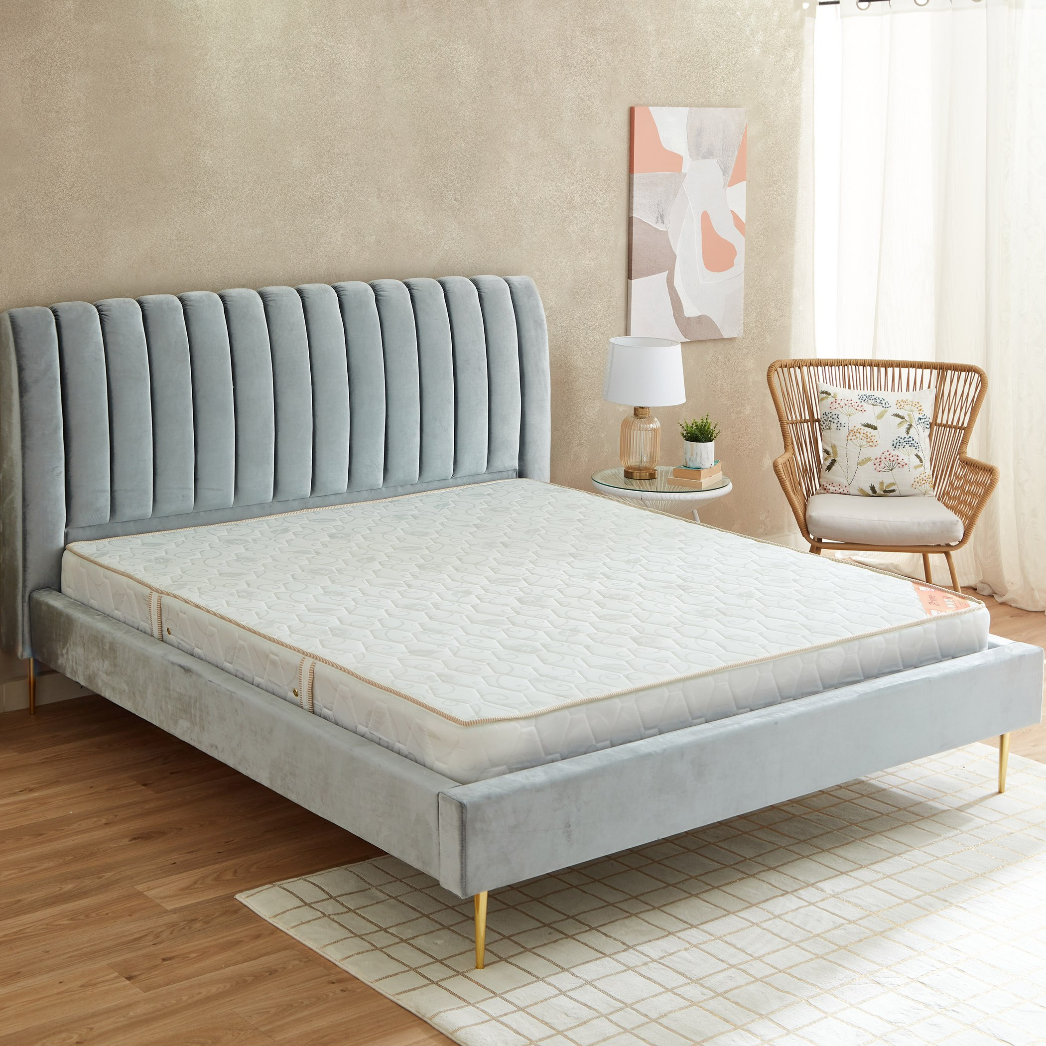 مرتبة كينج بإسفنج ونوابض حلزونية من سليب إيز آي برايم - 180x200x22 سم-hbxfurniture-mattresses-king-image-2