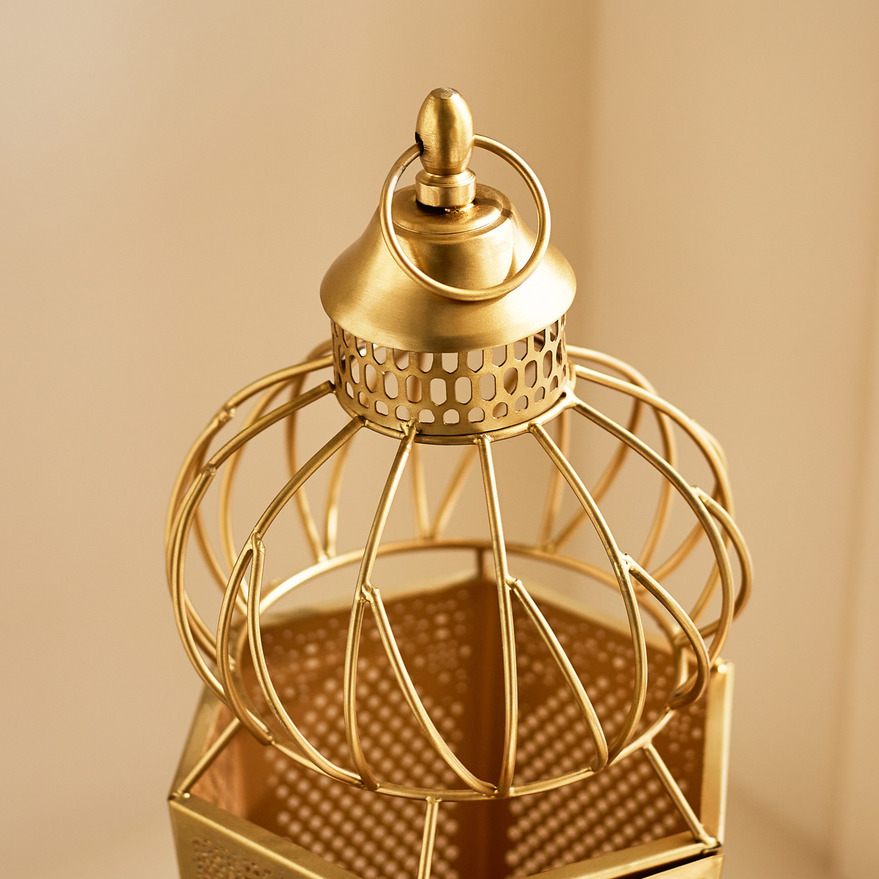 فانوس معدن من أروى - 16x16x43 سم-hbxdecorandfurnishings-homeaccessories-lanterns-image-4