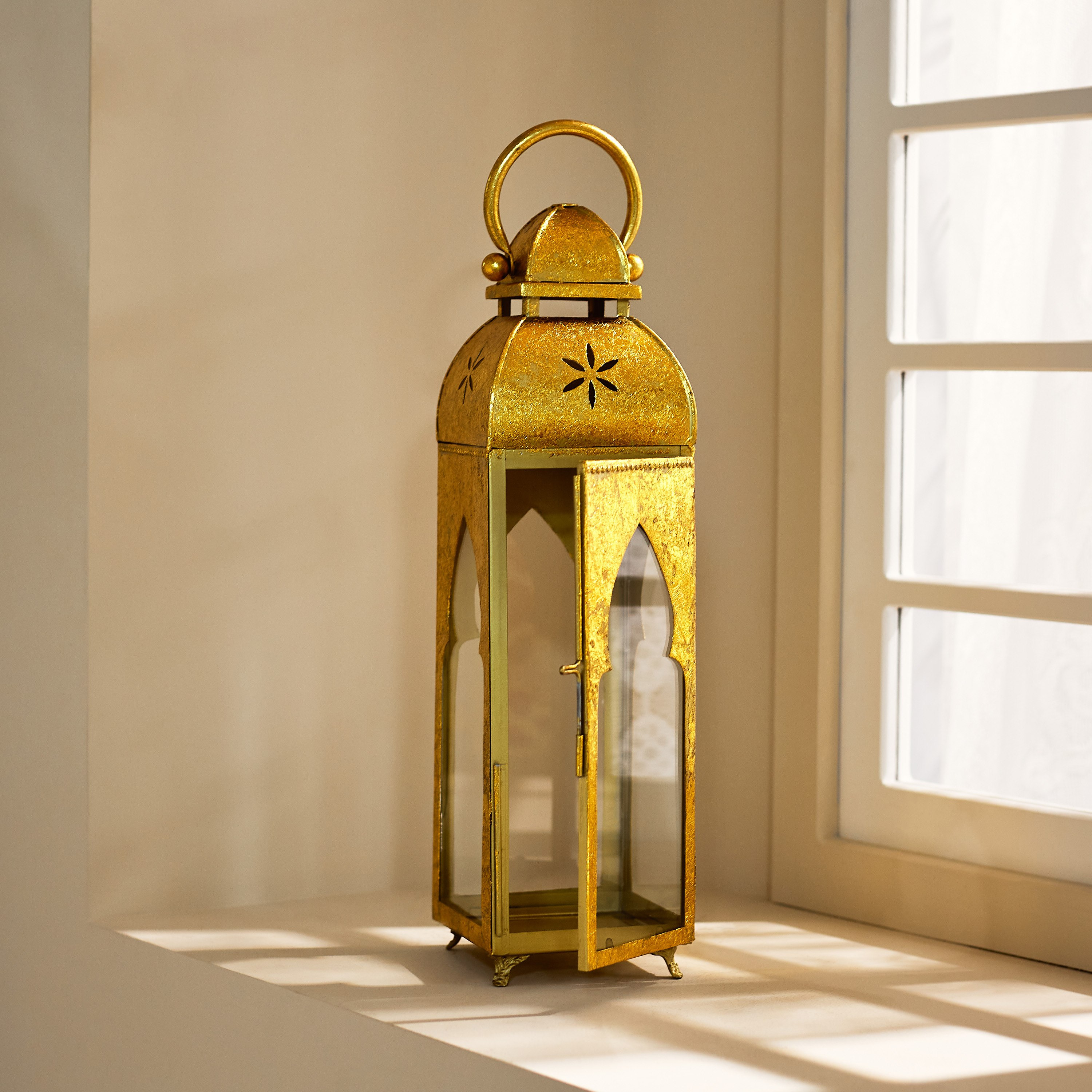 فانوس معدن من أروى - 14x13x47.5 سم-hbxdecorandfurnishings-homeaccessories-lanterns-image-3