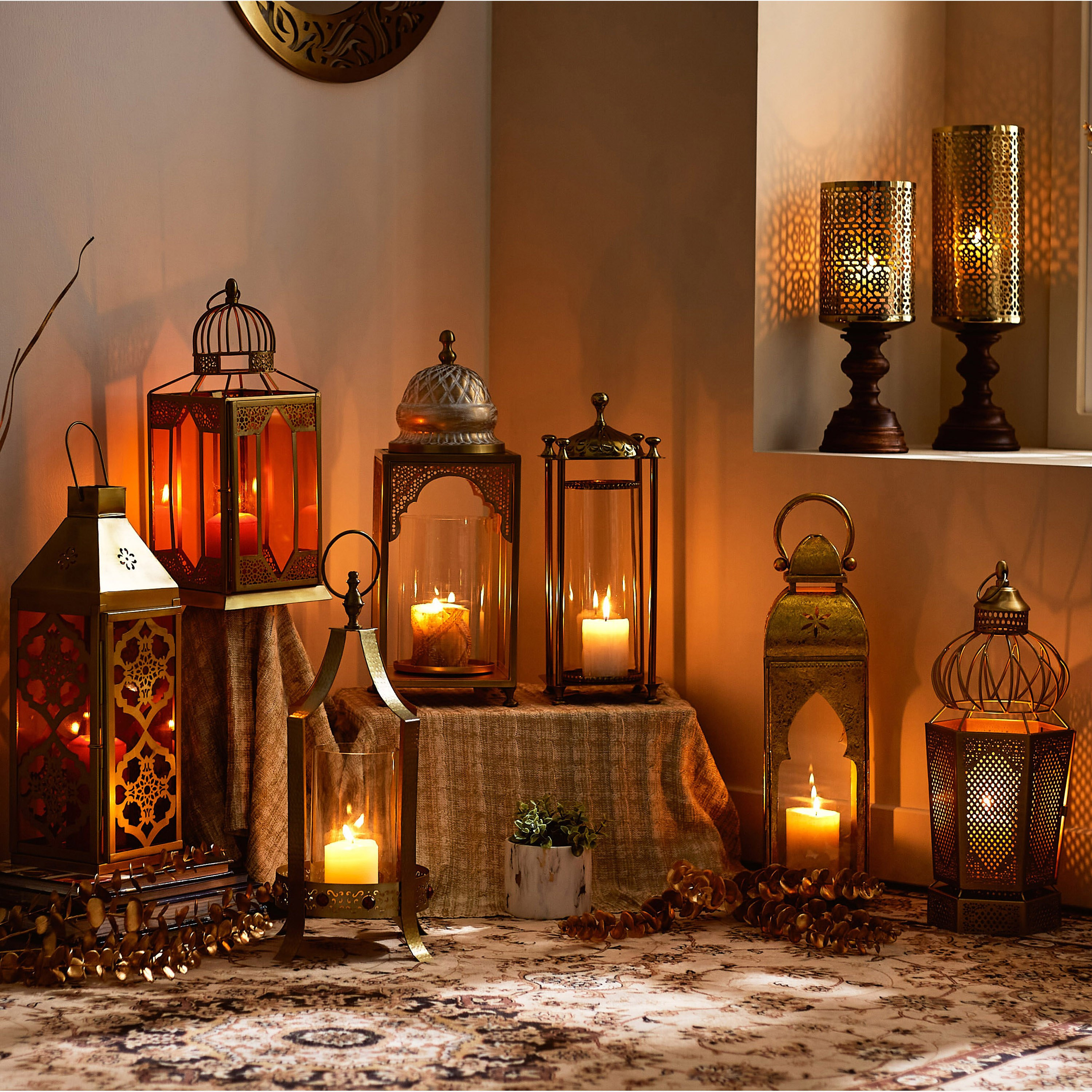 فانوس معدن من أروى - 14x13x47.5 سم-hbxdecorandfurnishings-homeaccessories-lanterns-image-7