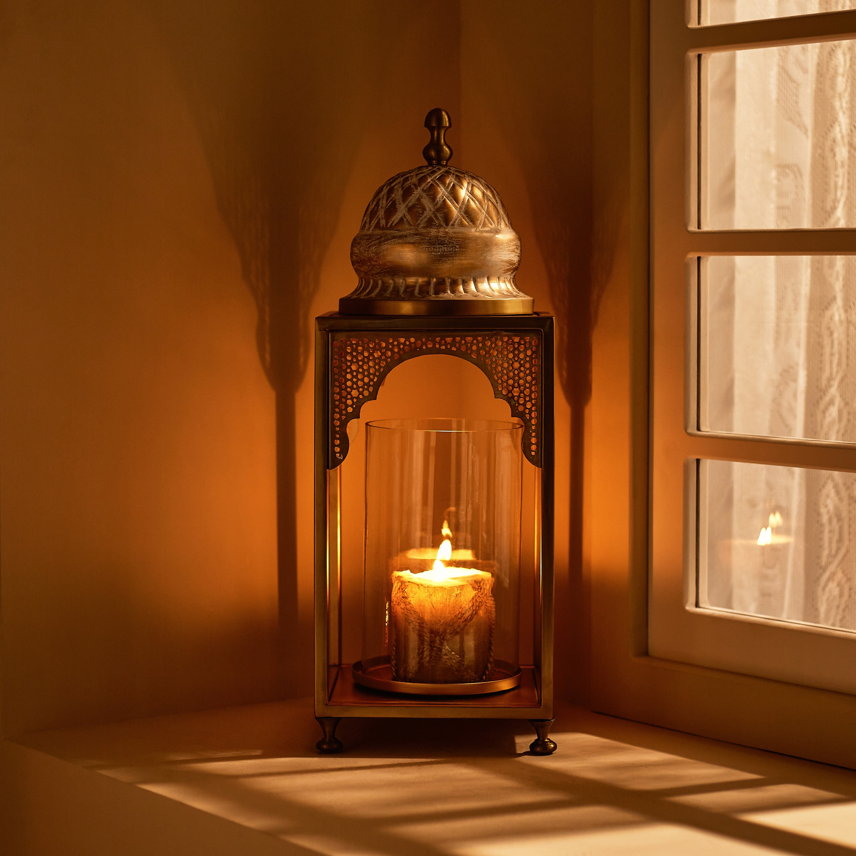 فانوس معدن أسطواني من أروى - 18x18x48 سم-PROMO_HB_AE_B1G1_250925-image-2