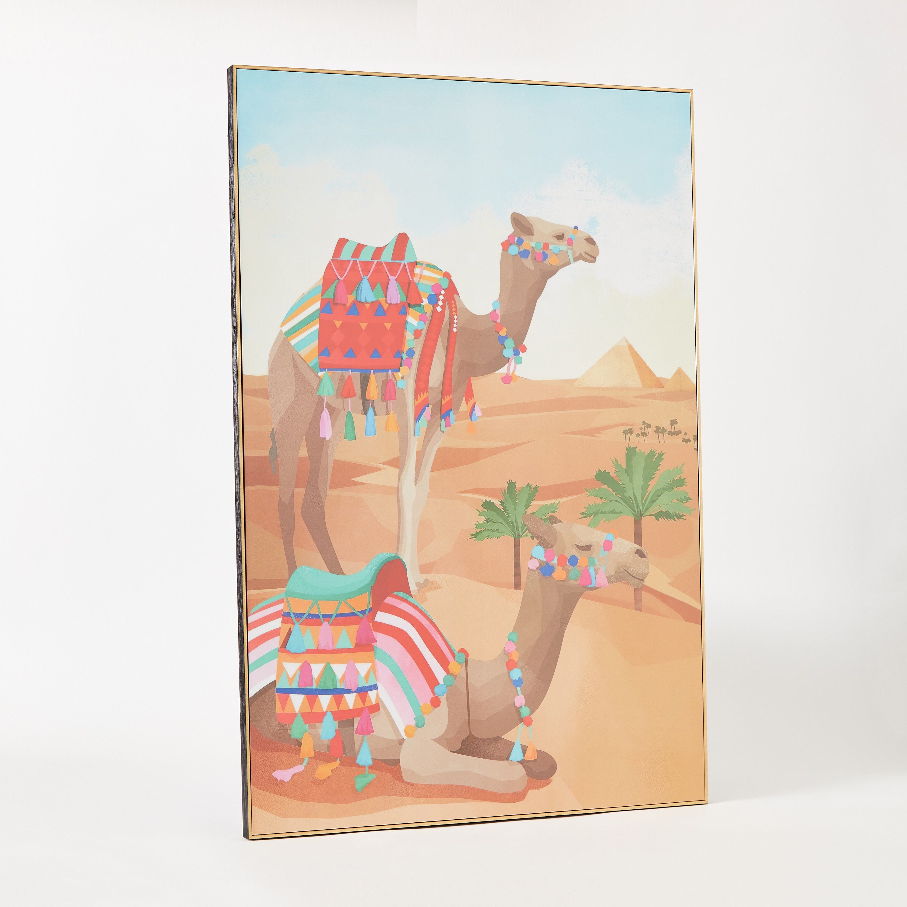 زينة حائط مؤطرة لامعة بطبعات من زينب - 60x90x2.5 سم-hbxhomeware-hbxdecorandfurnishings-image-5