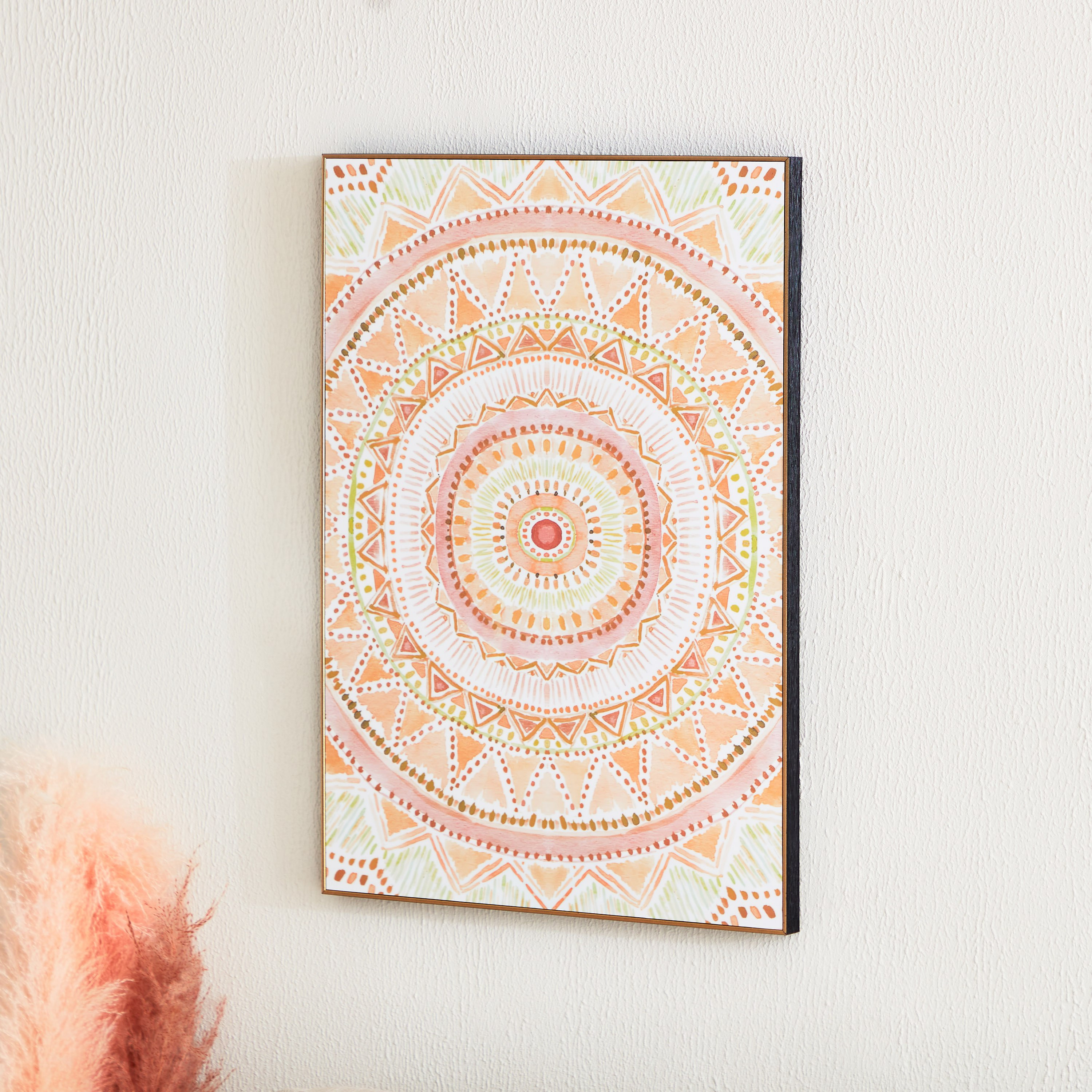 Zainab Mandala Print Framed Glossy Wall Art - 50x70x2.5 cm-hbxhomeware-hbxdecorandfurnishings-image-2