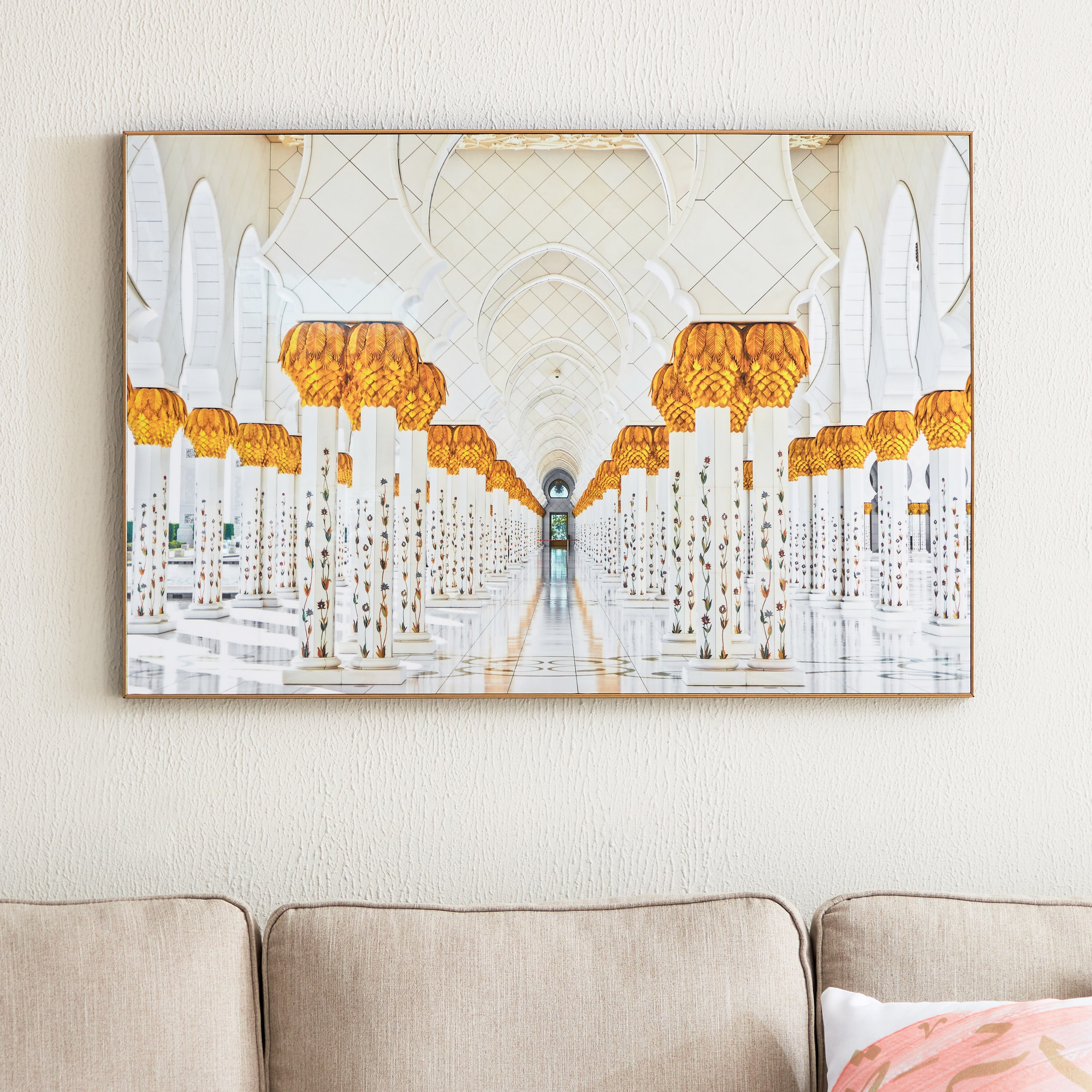 Zainab Corridor Print Glossy Framed Wall Art - 60x90x2.5 cm-PROMO_HB_AE_B1G1_250925-image-1