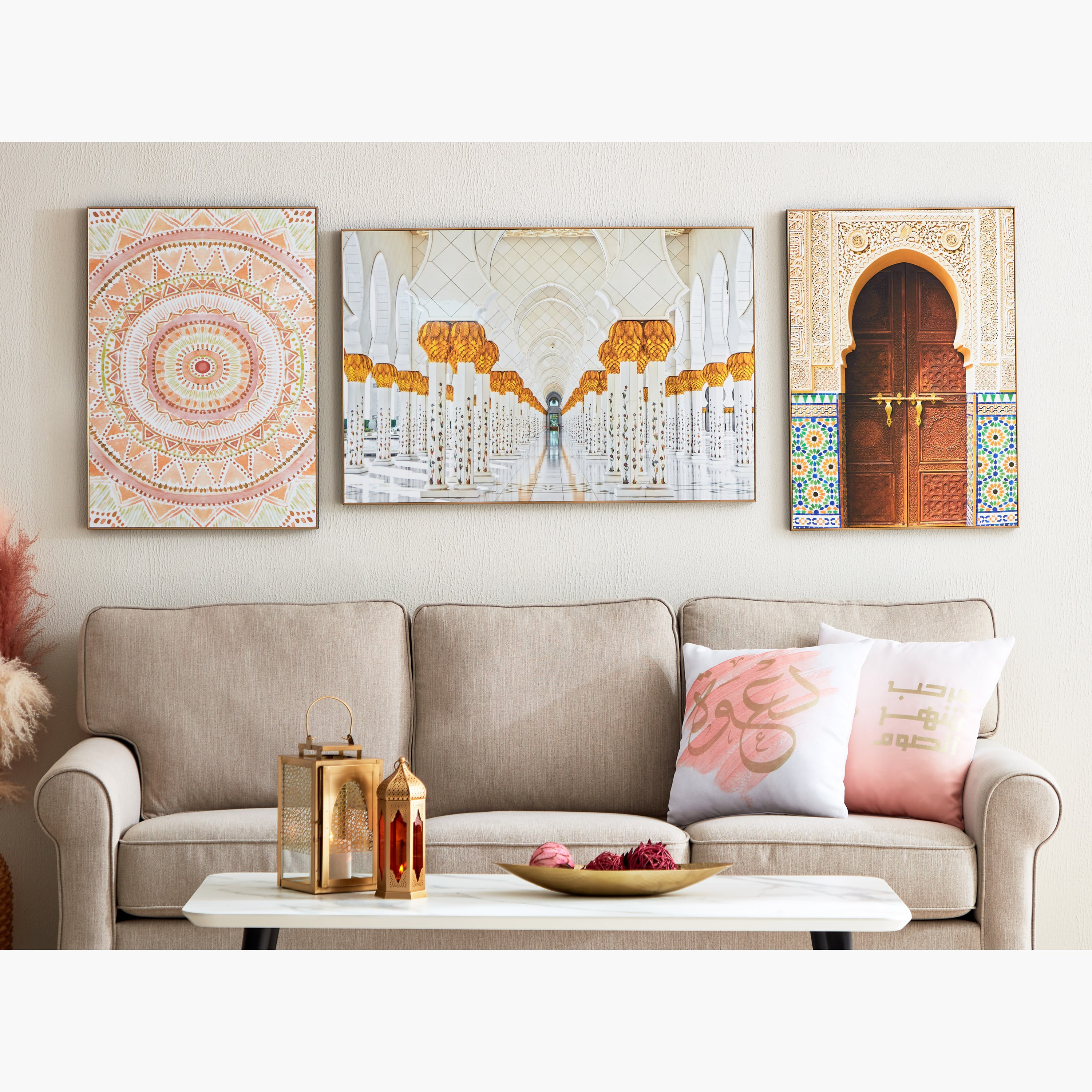 Zainab Corridor Print Glossy Framed Wall Art - 60x90x2.5 cm-PROMO_HB_AE_B1G1_250925-image-4