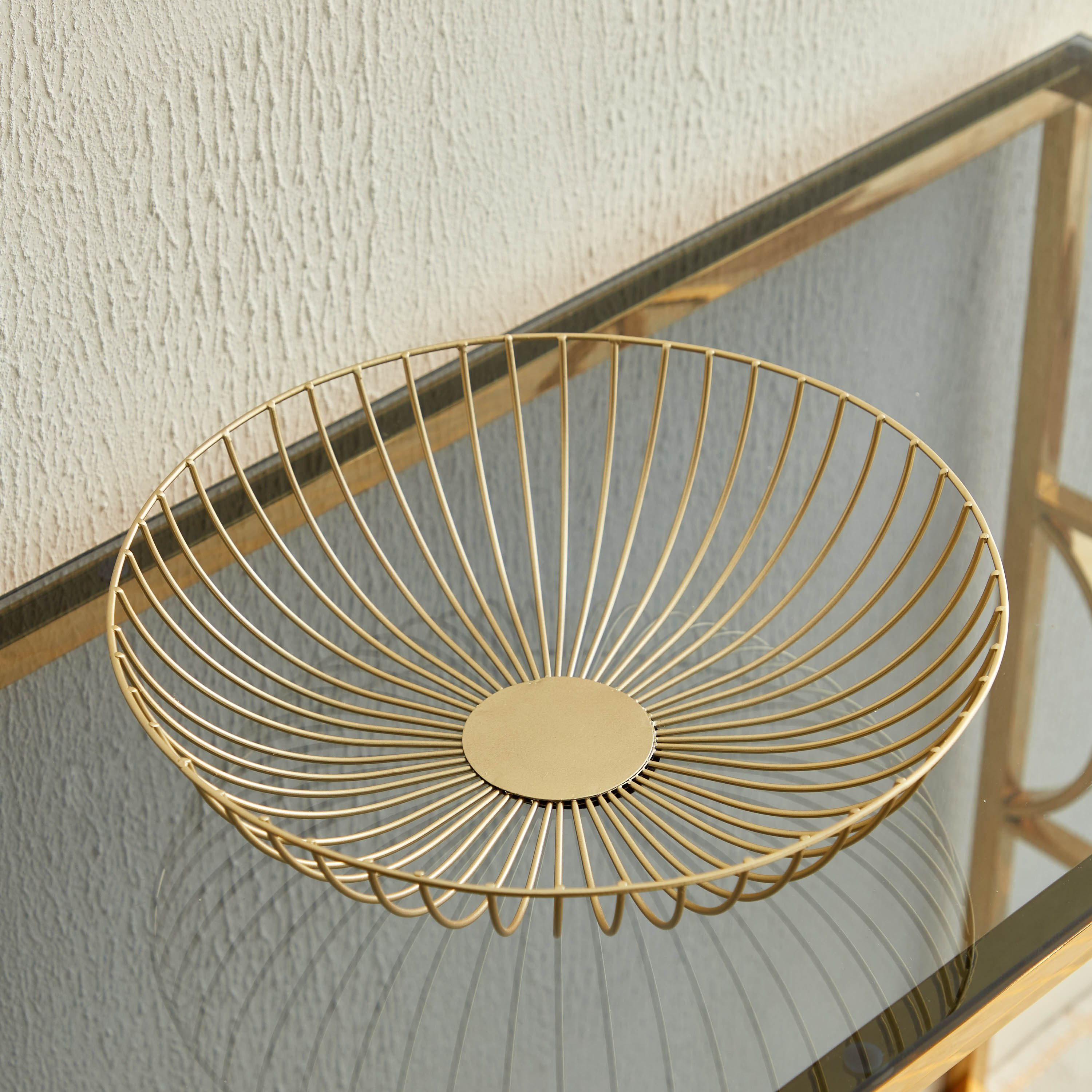 Esco Metal Palm Tray - 30.5x30.5x7.8 cm-hbxhomeware-hbxdecorandfurnishings-image-1