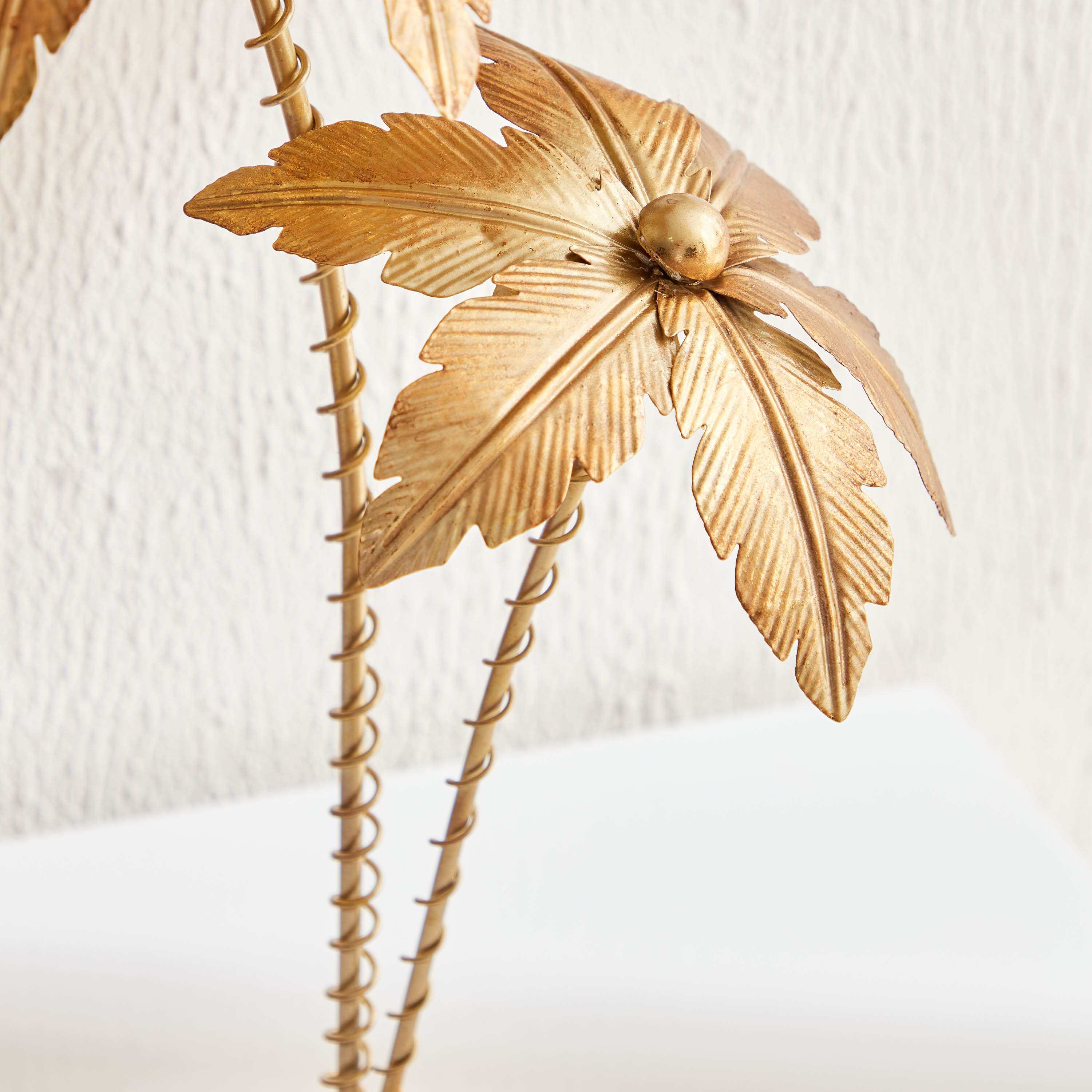 تحفة ديكور معدني بتصميم نخلة من إسكو - 24x17x41 سم-hbxhomeware-homedecor-figurinesandornaments-image-3