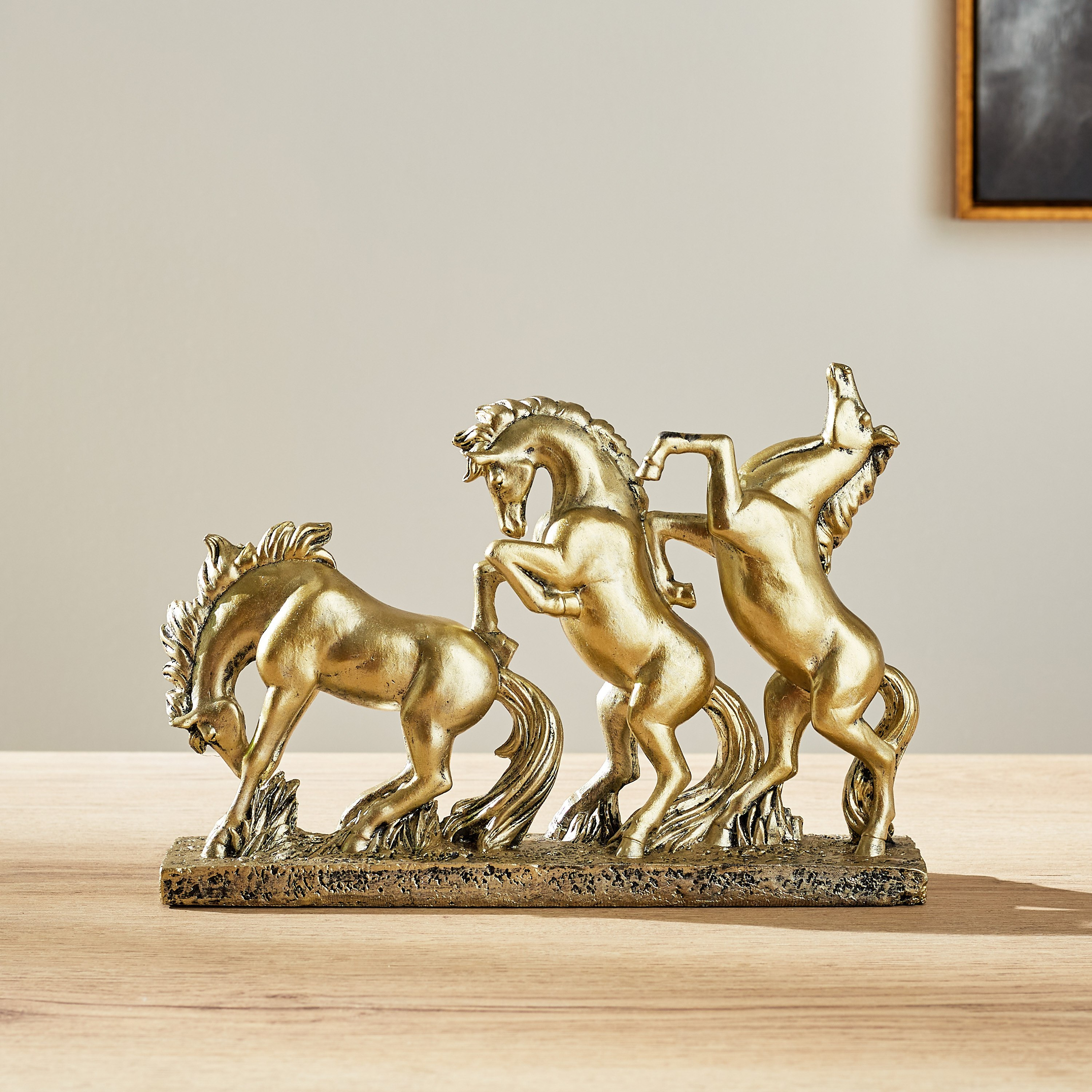 Esco Horse Decorative Sculpture - 28x6.3x19.5 cm-hbxhomeware-homedecor-figurinesandornaments-image-1