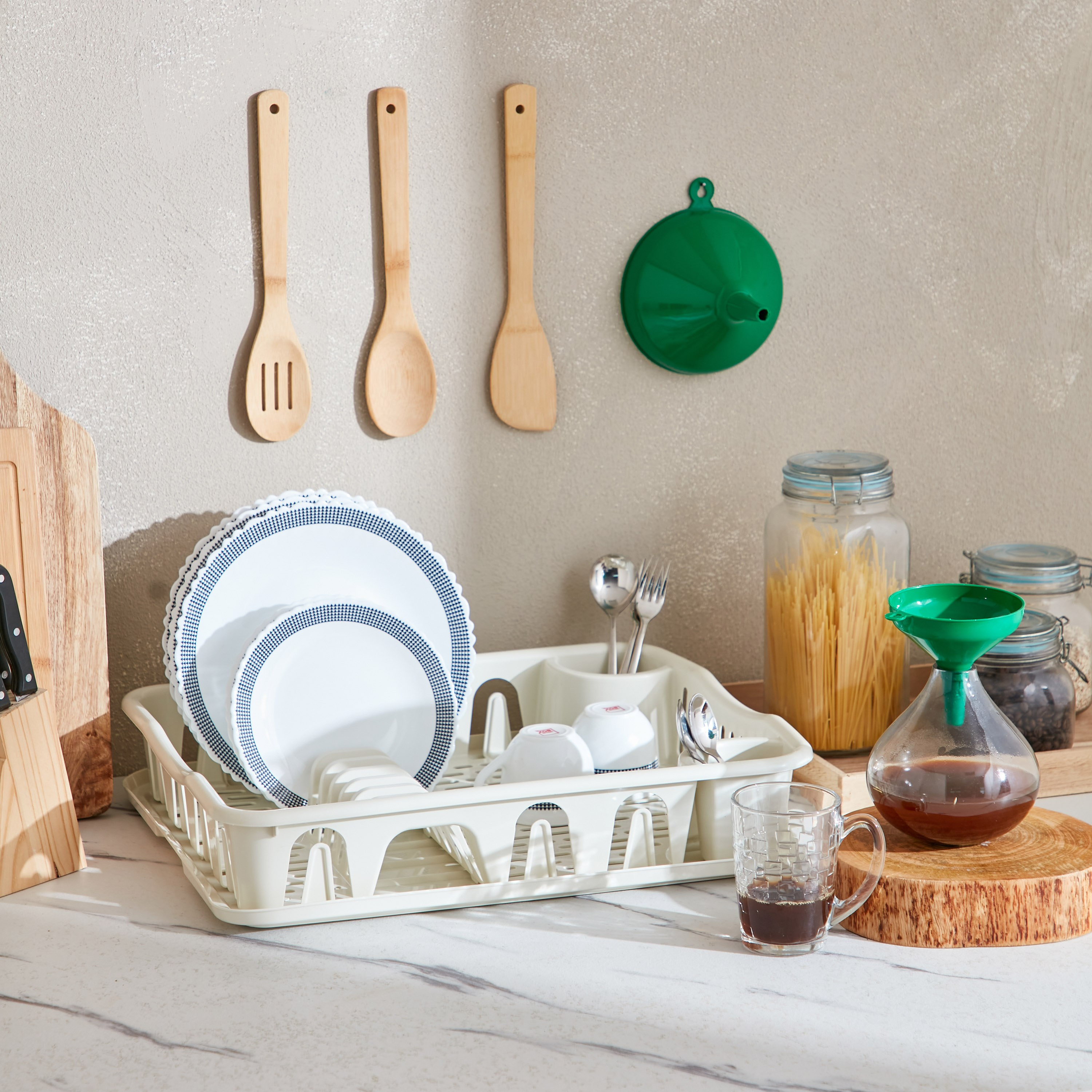 رف صحون مع صينية من كوزموبلاست - 50x40x10 سم-hbxhomeware-hbxkitchen-image-5