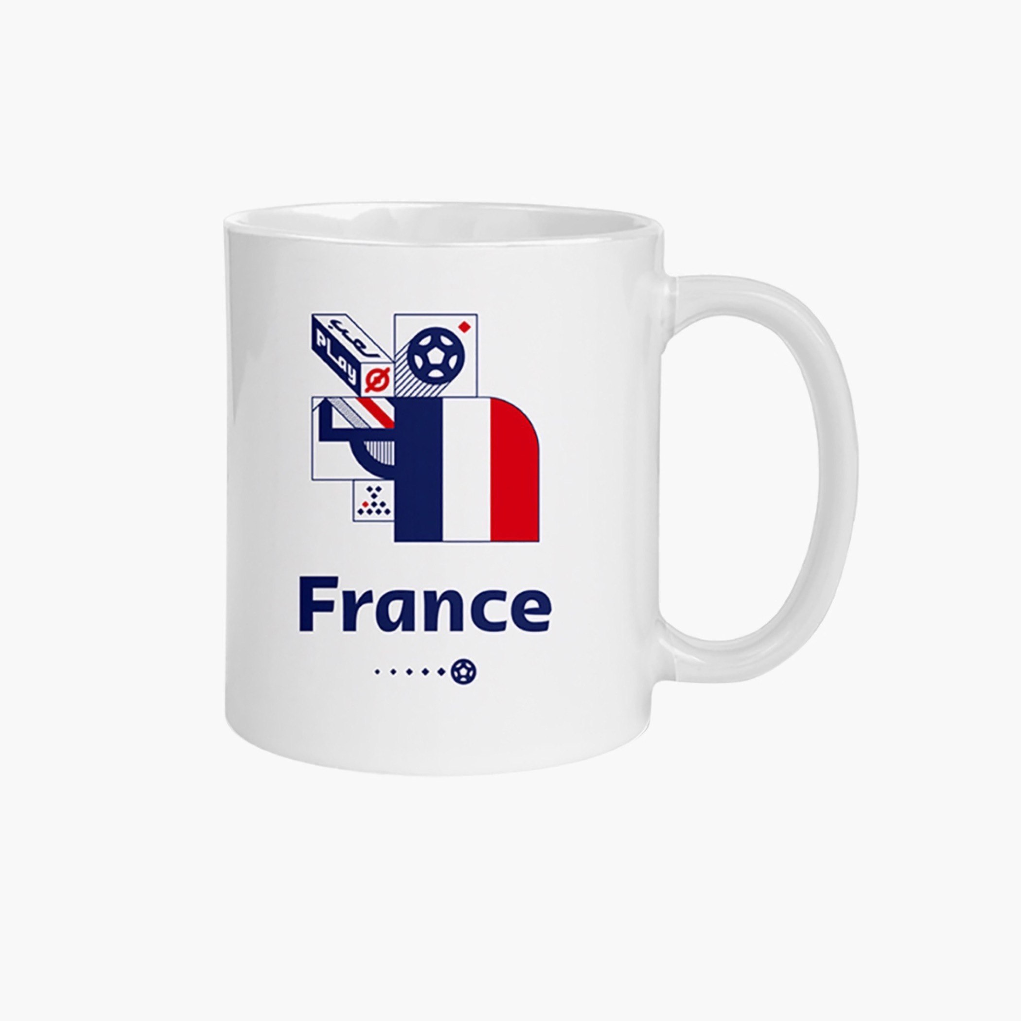 مج سيراميك بطبعات فريق فرنسا من فيفا - 450 مل-hbxhomeware-hbxkitchen-image-1