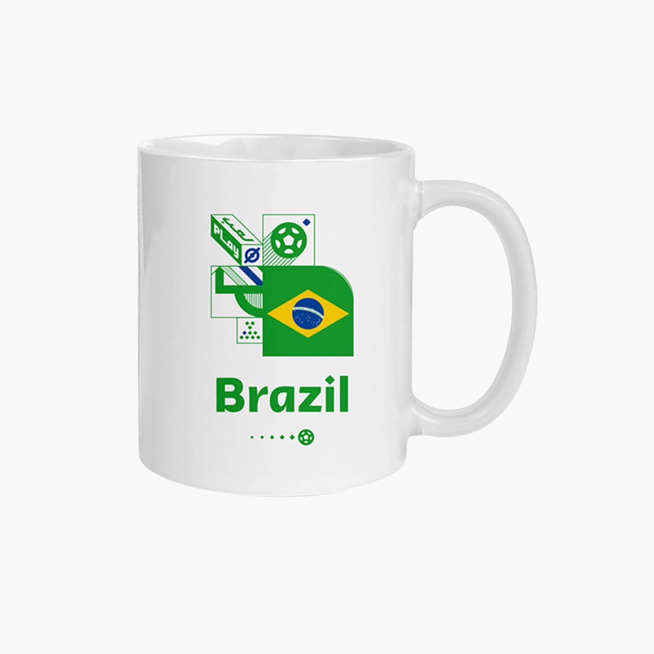 مج سيراميك بطبعات فريق البرازيل من فيفا - 450 مل-hbxhomeware-hbxkitchen-image-1