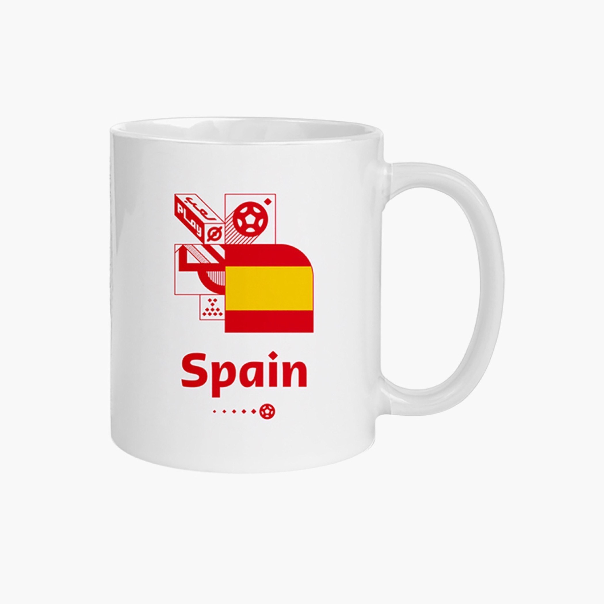 مج سيراميك بطبعات فريق أسبانيا من فيفا - 450 مل-hbxhomeware-hbxkitchen-image-1