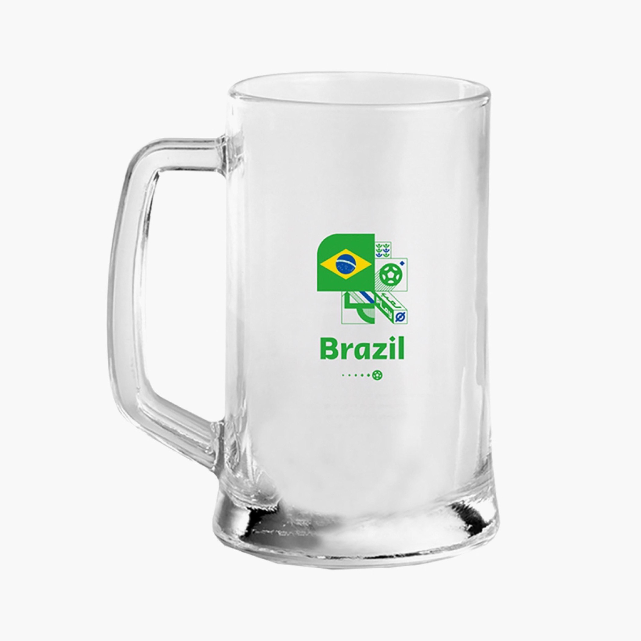 مج مشروبات زجاج بطبعات البرازيل من فيفا - 250 مل-hbxhomeware-hbxkitchen-image-1
