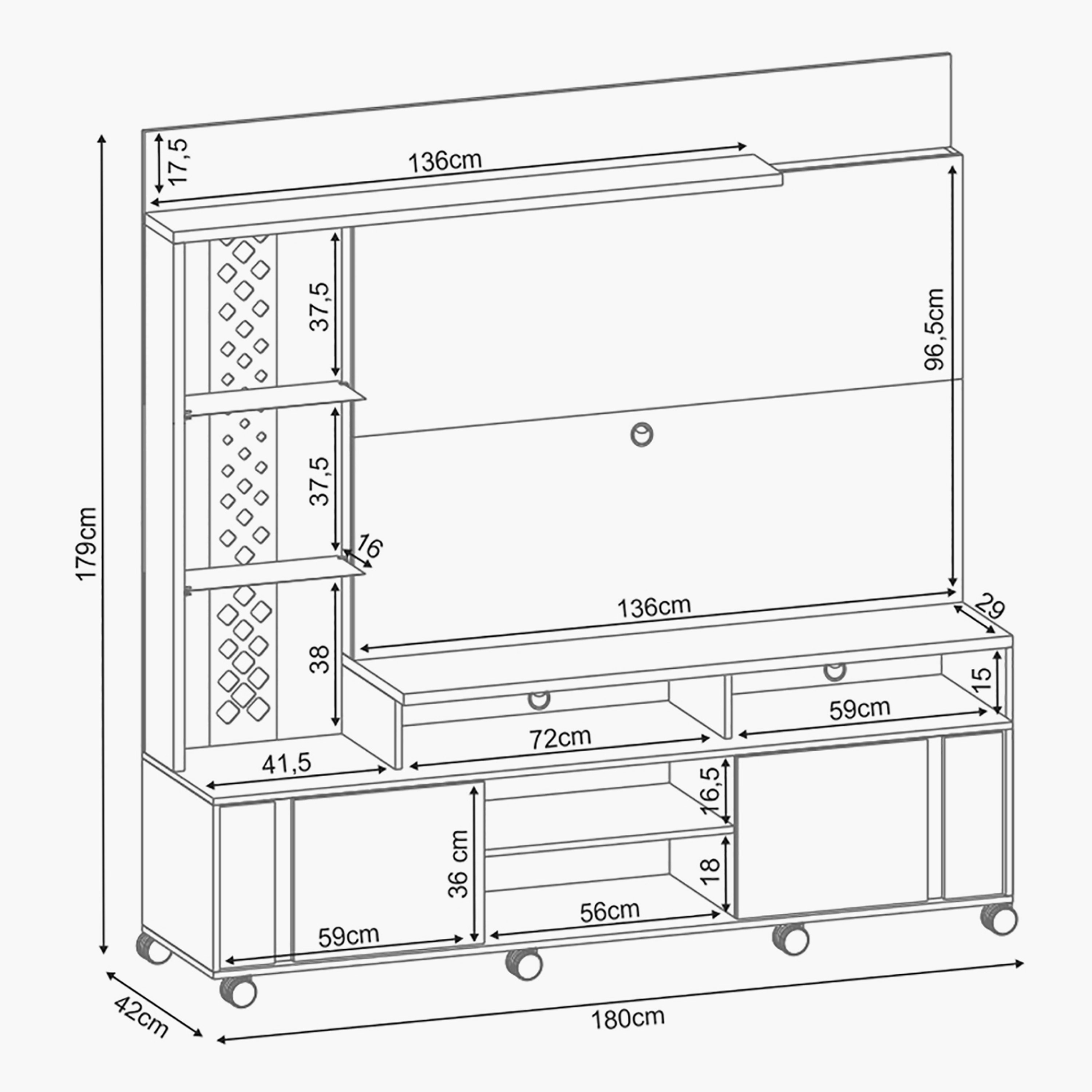 وحدة حائط تلفزيون حتى 60 بوصة من فيرمونت-hbxlivingroom-mediaunitsandstorage-wallunits-image-13