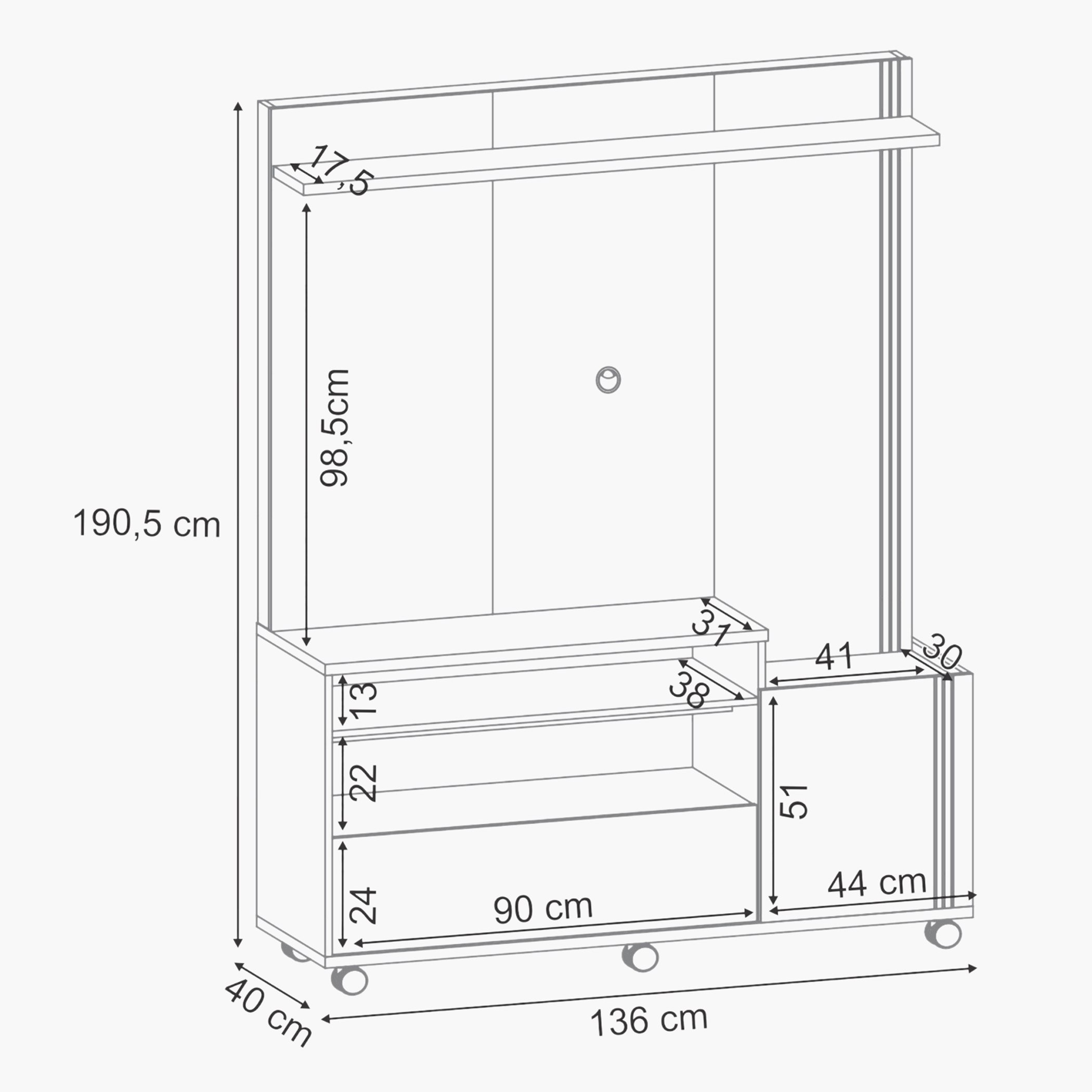 Eureka Wall Unit for TVs up to 55 inches-hbxlivingroom-mediaunitsandstorage-wallunits-image-10