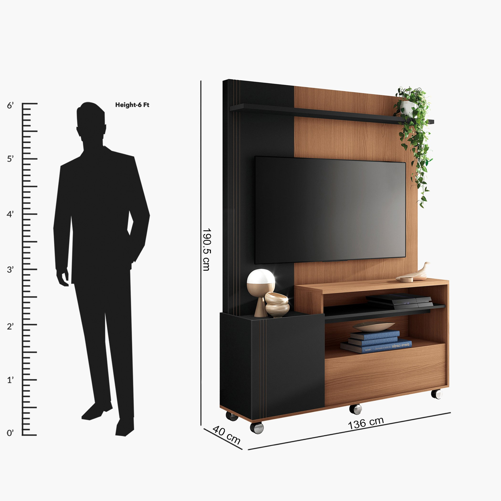 Eureka Wall Unit for TVs up to 55 inches