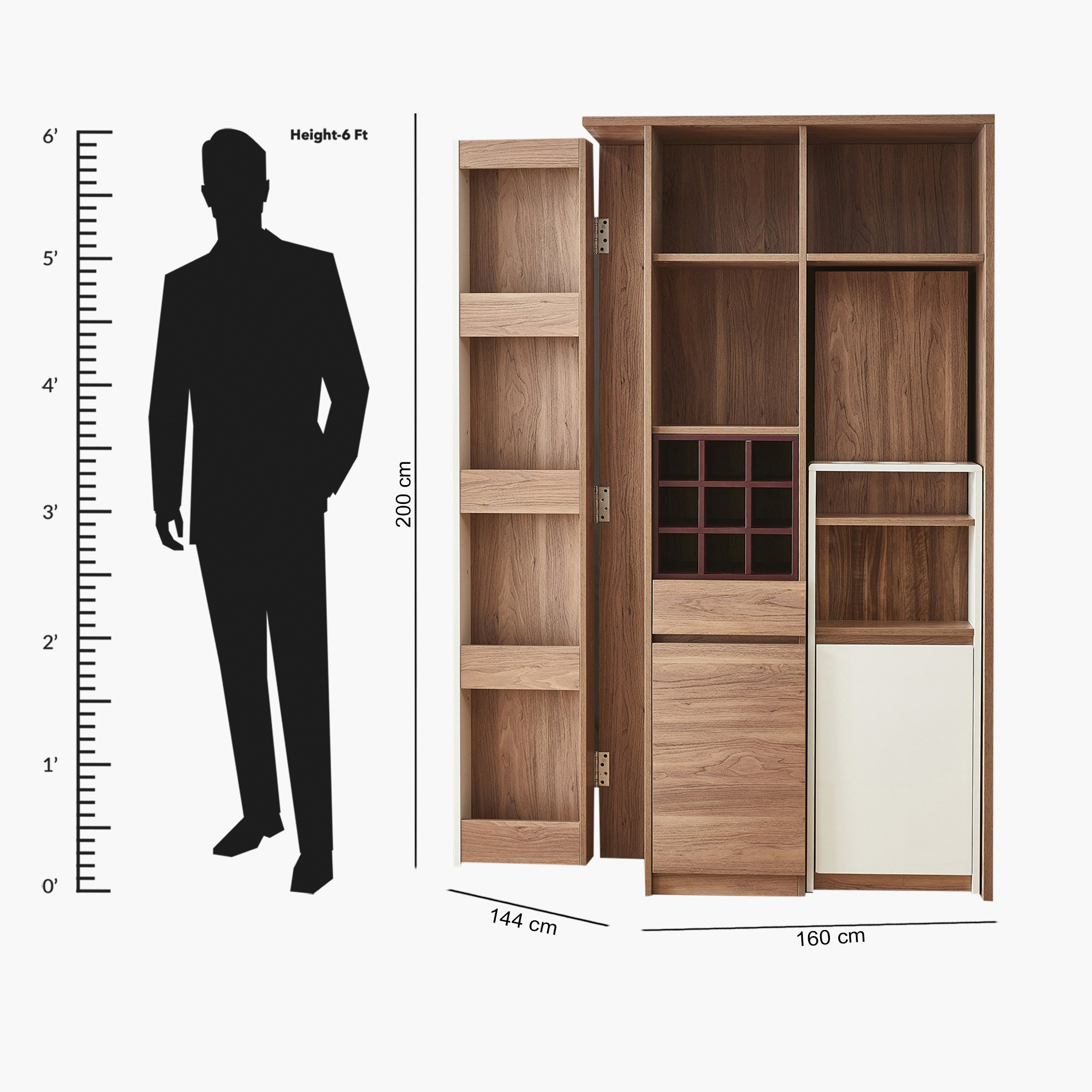 خزانة مشروبات دوارة من ألدرين-hbxfurniture-diningroom-barcountersandbarstools-image-8