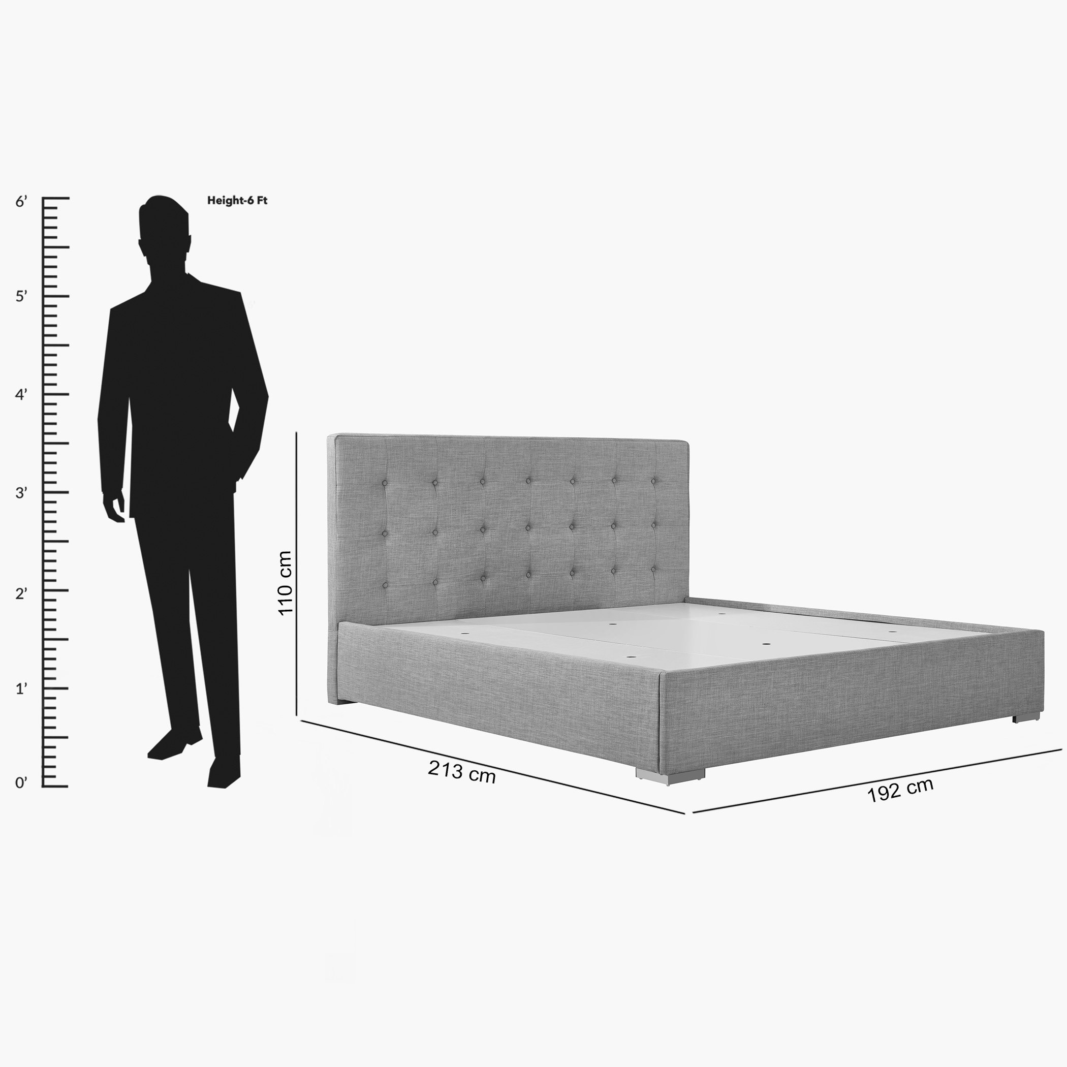 طقم غرفة نوم كينج 5 قطع من نورماندي - 180x200 سم-hbxbedroom-bedsandbedsets-bedroomsets-king-image-17