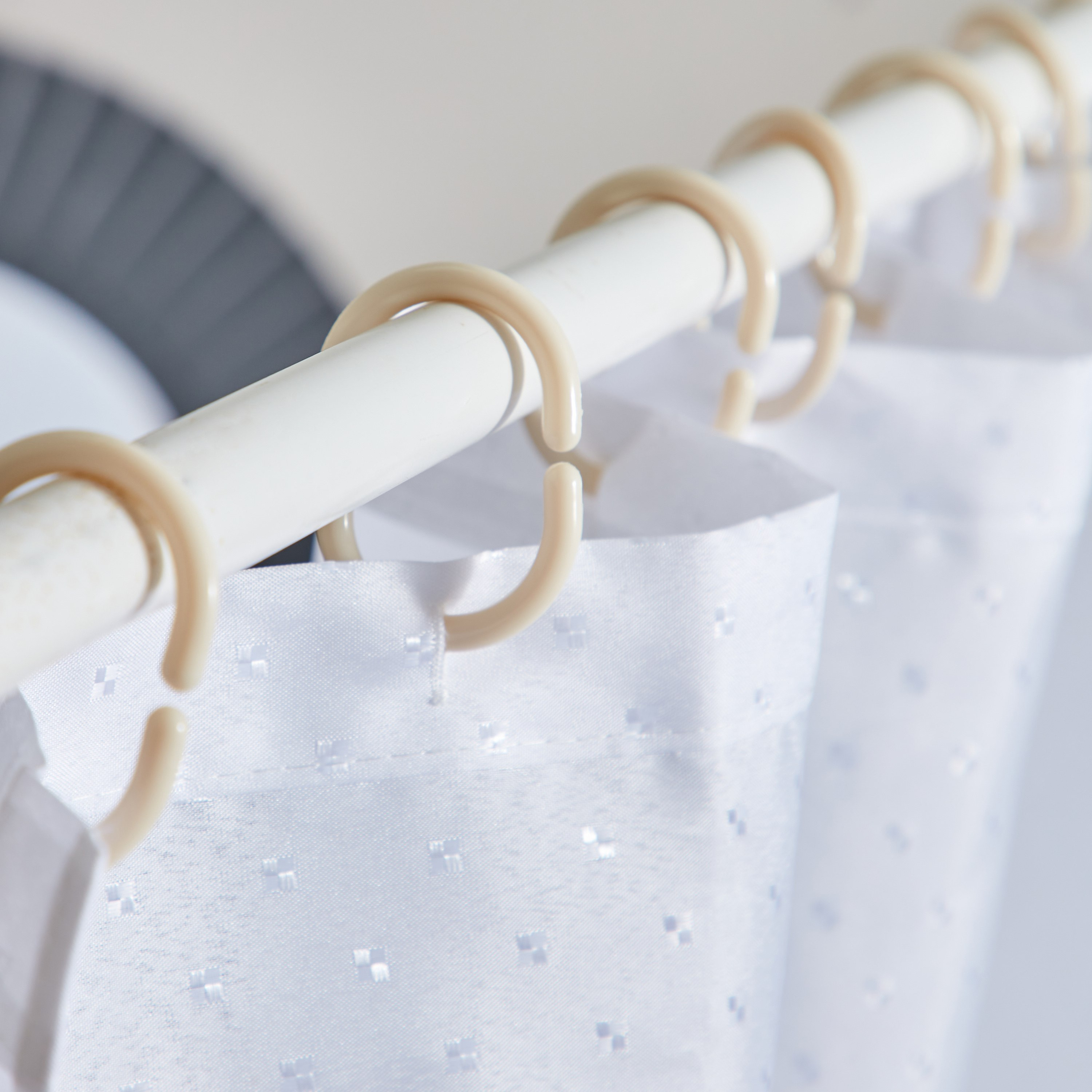 خطافات ستارة حمام 12 قطعة من بريما - 13x7.5 سم-hbxhomeware-hbxbathroom-image-1