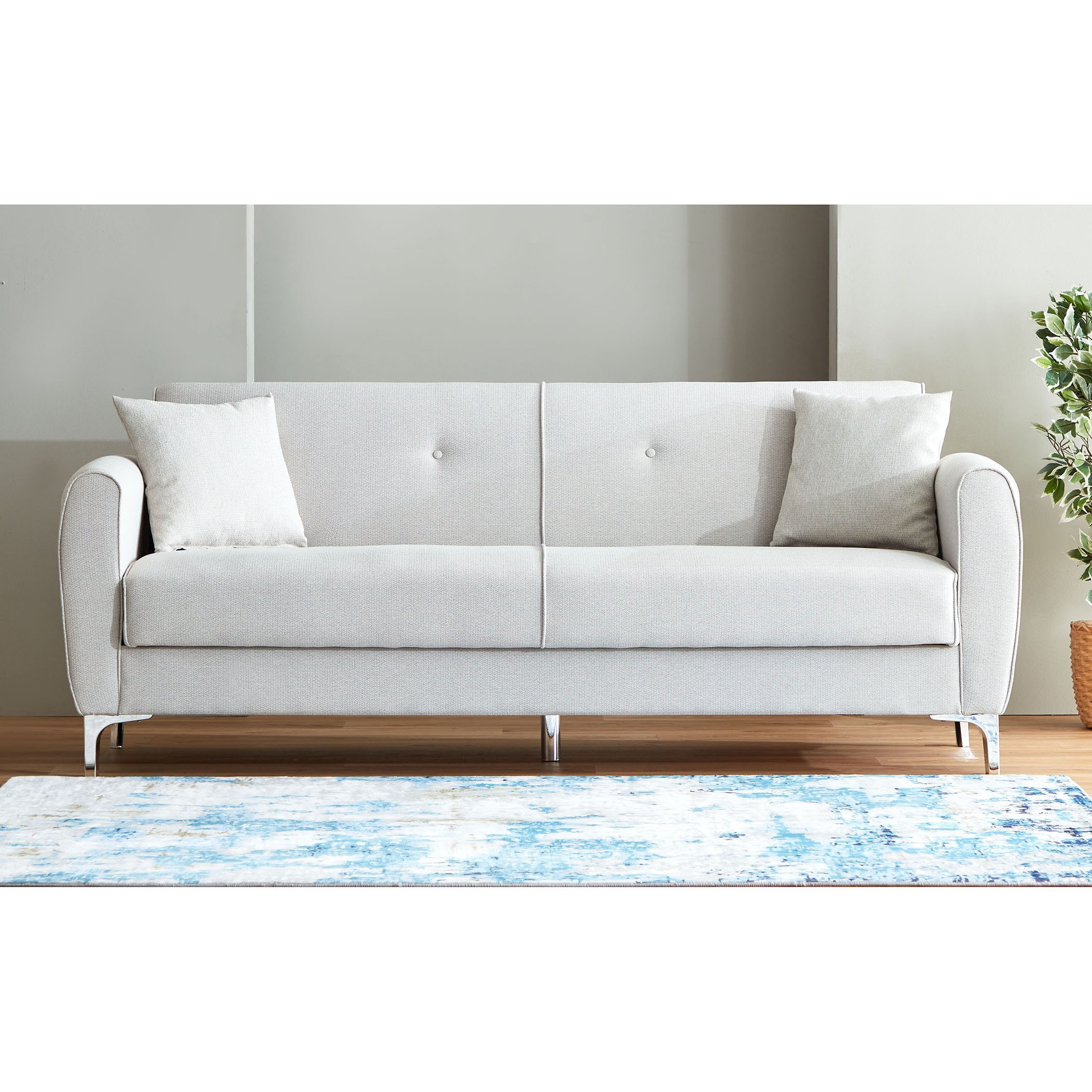 Tampa 3-Seater Fabric Sofa Bed with Storage and 2 Cushions-hbxlivingroom-sofasandarmchairs-sofas-image-2