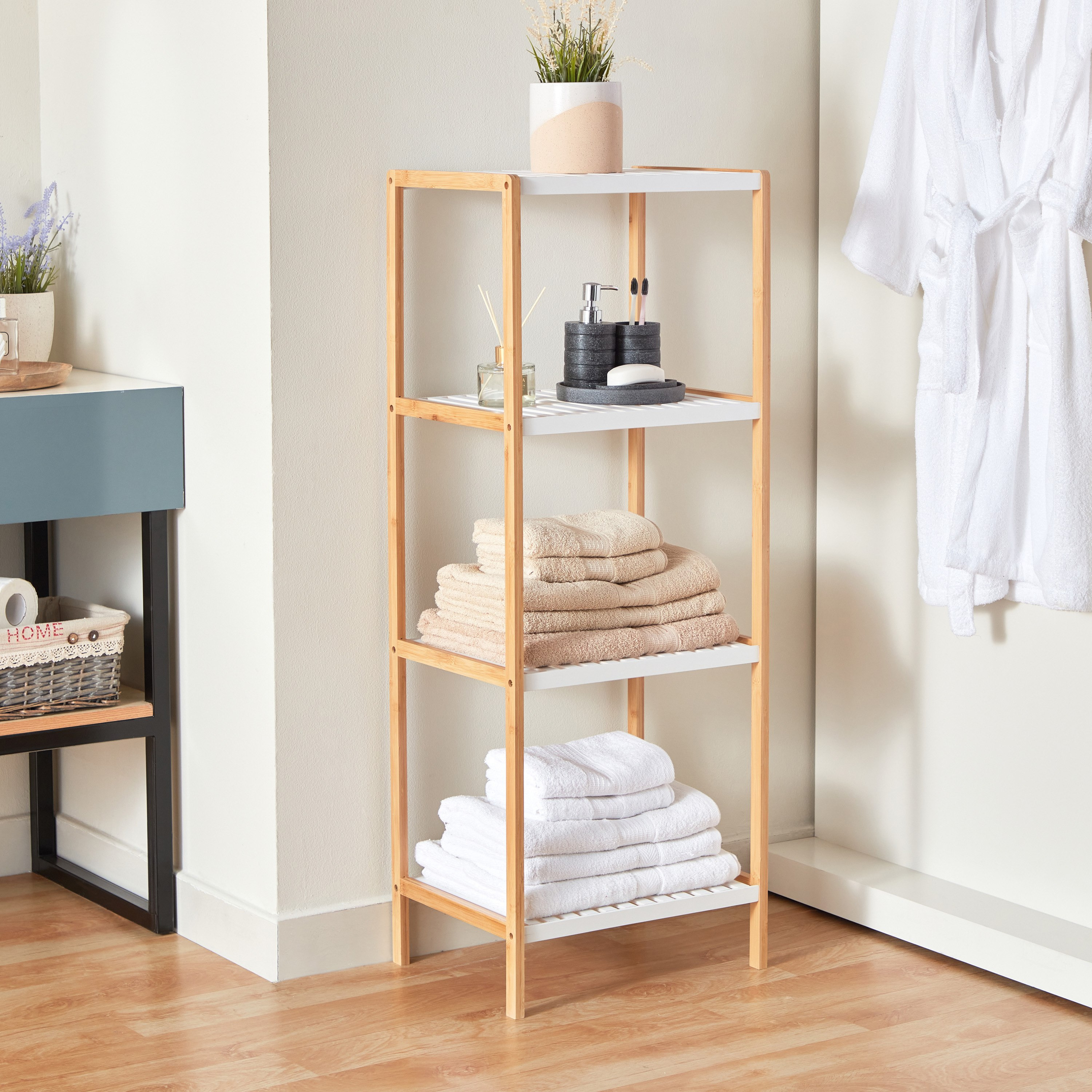 Lexus 4-Tier Bath Rack - 45x35x120 cm-hbxbathroom-bathroomstorage-towelholdersandstands-image-1