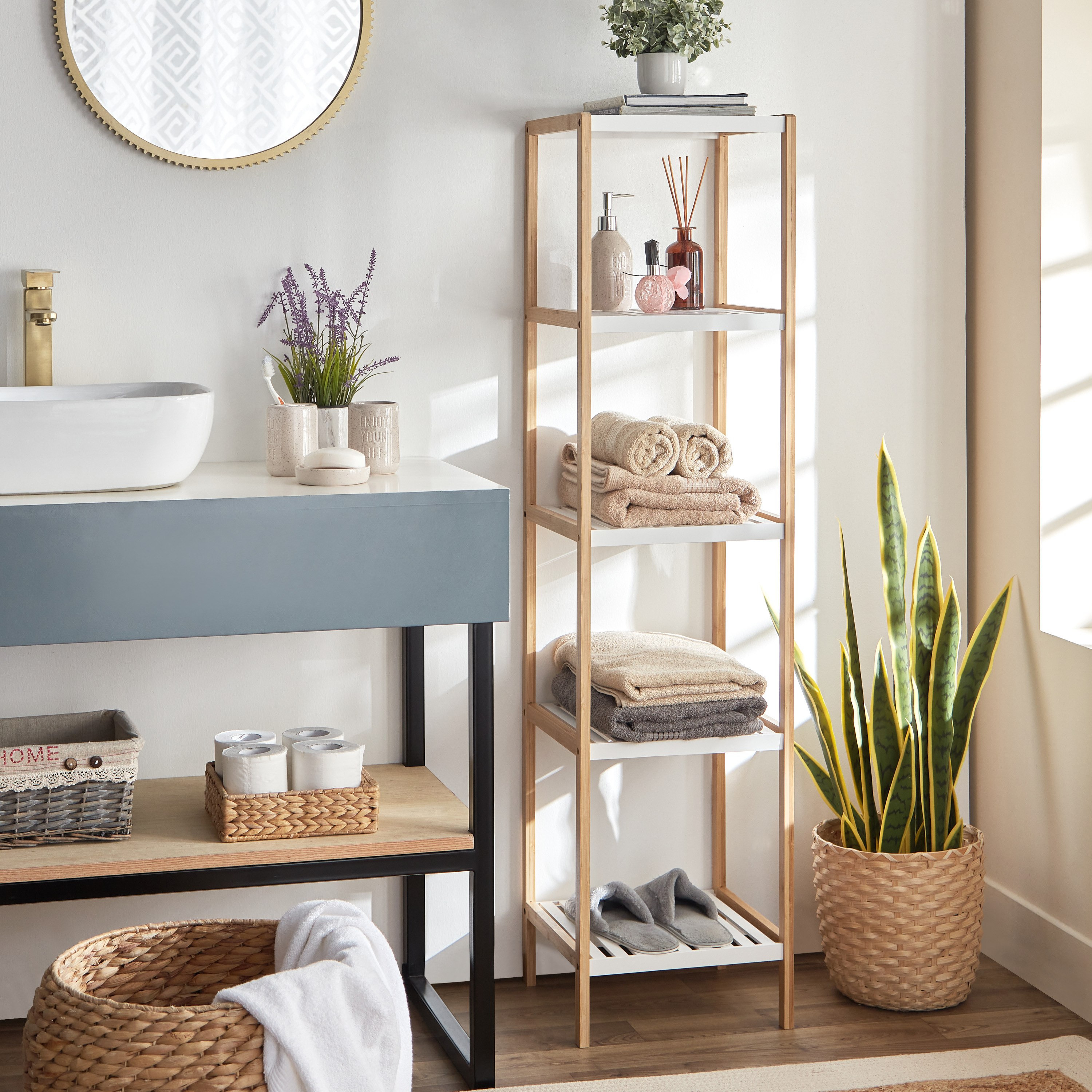 Lexus 5-Tier Bath Rack - 34x30x140 cm-hbxbathroom-bathroomstorage-towelholdersandstands-image-6