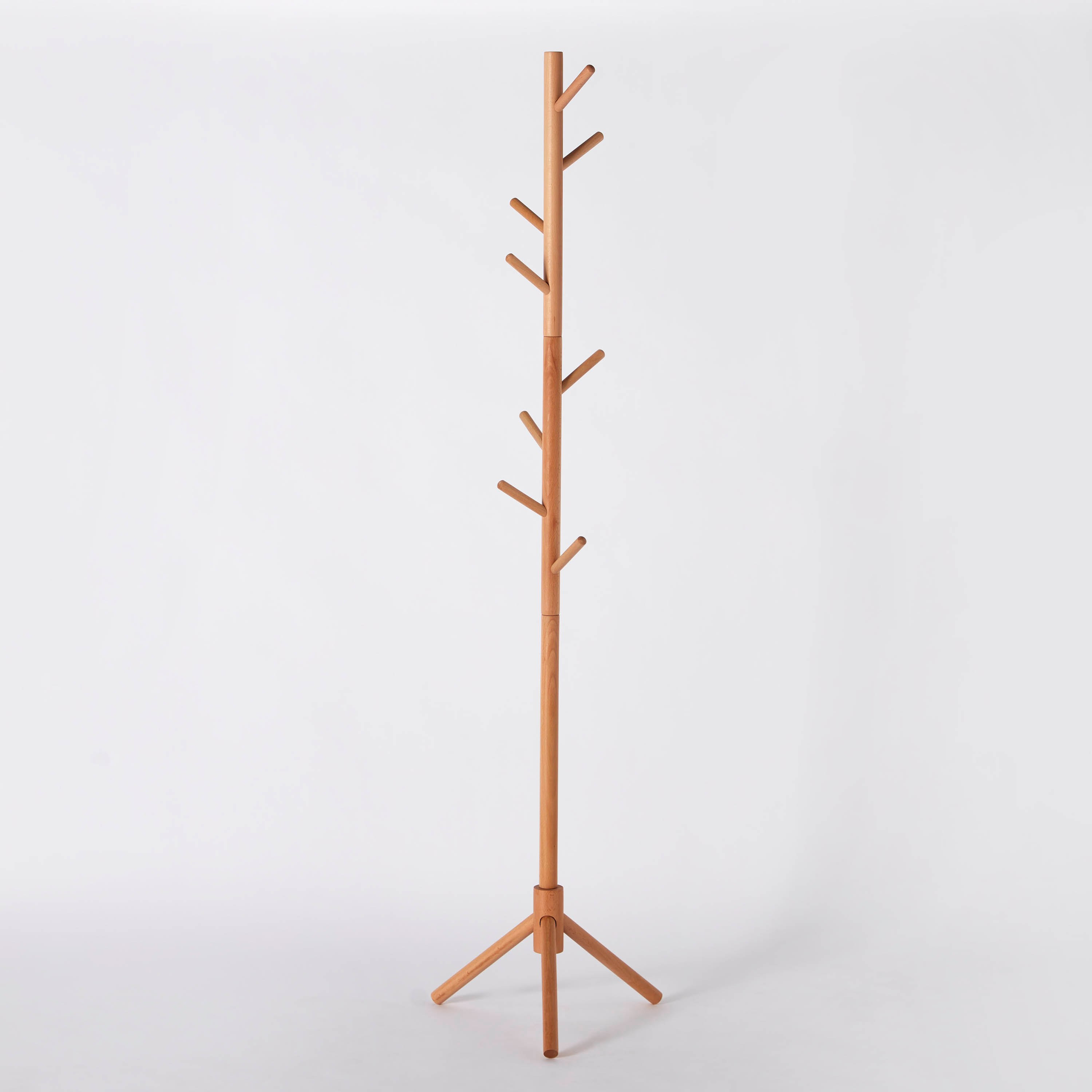 علاقة معاطف خشبية - 42x42x175 سم-hbxhomeware-hbxbathroom-image-5