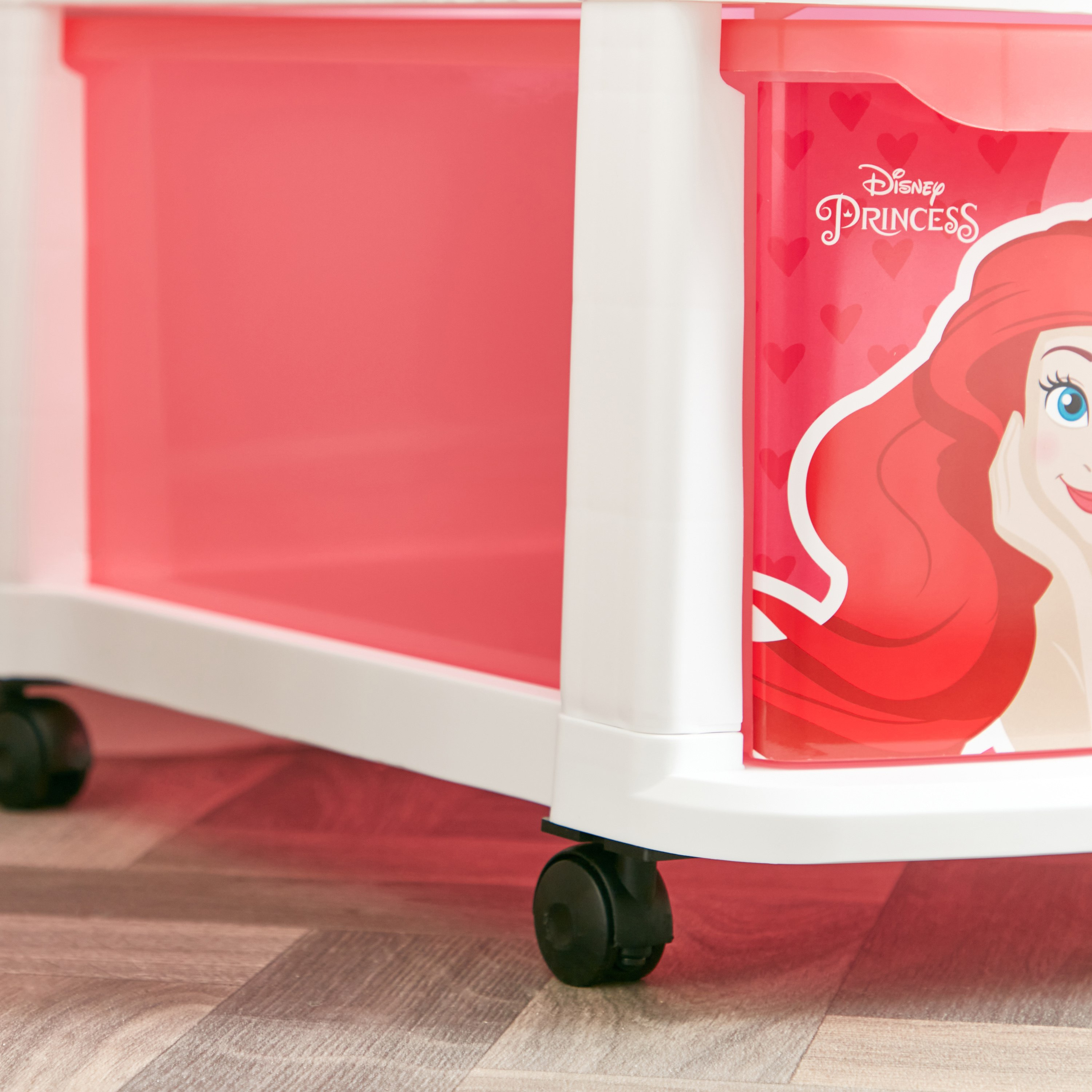Disney Princess 4-Drawers Multipurpose Storage Cabinet with Wheels - 52x42x96 cm-hbxhomeware-hbxkidsandyouth-image-4