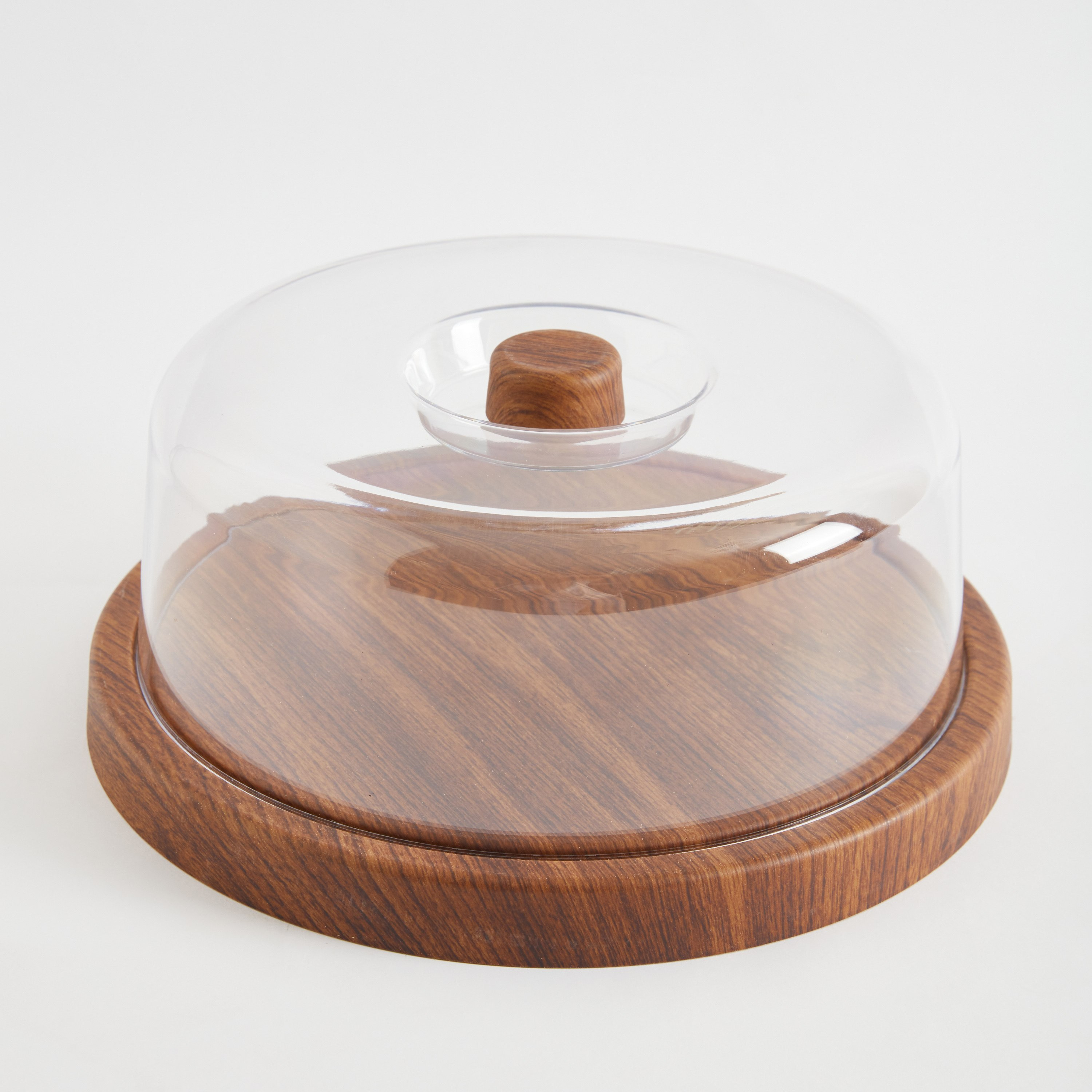 Neo Cake Serving Tray with Transparent Lid - 41x41x34.5 cm-hbxdecorandfurnishings-tabletop-serveware-image-6