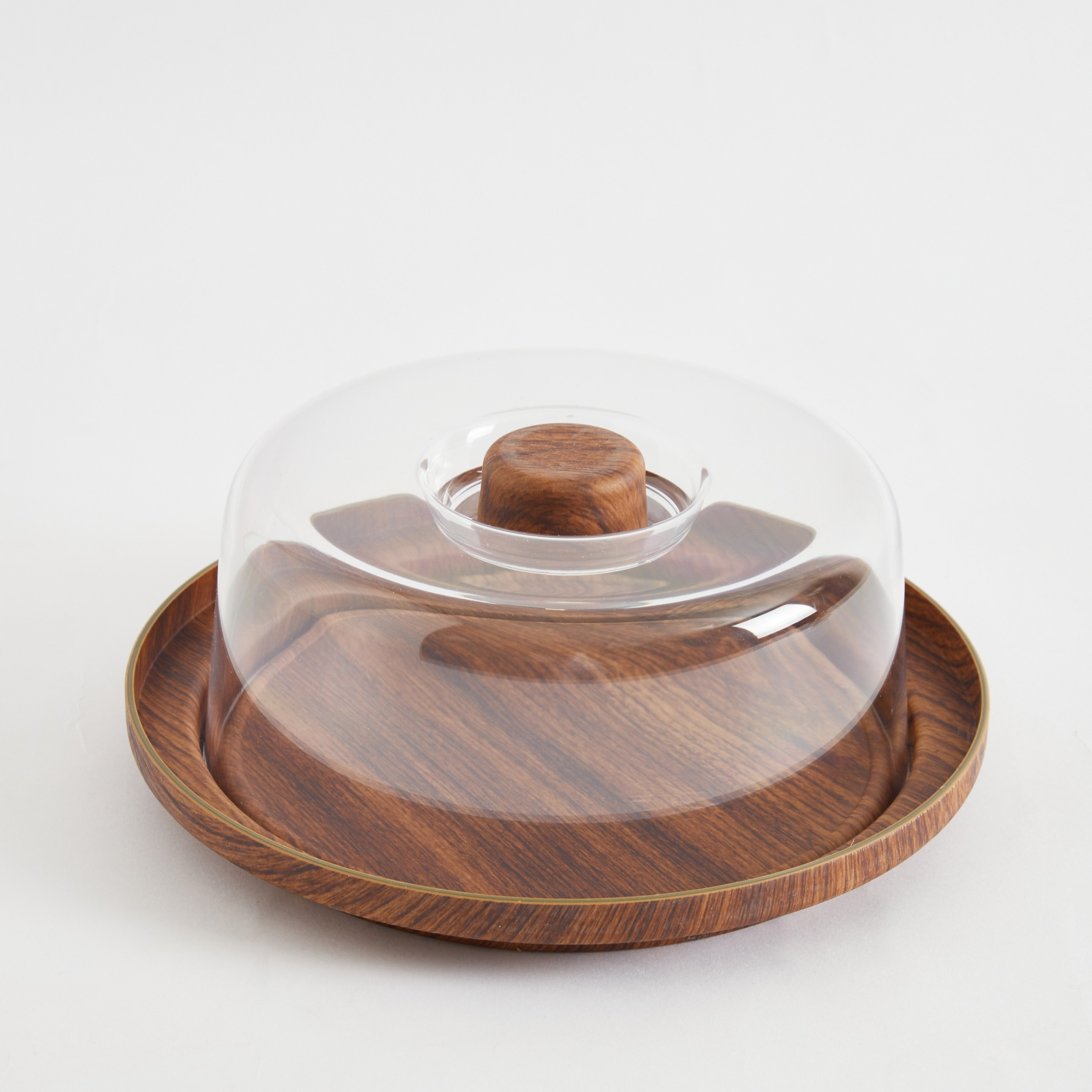 Neo Cake Serving Tray with Transparent Lid - 23x23x7 cm-hbxdecorandfurnishings-tabletop-serveware-image-5