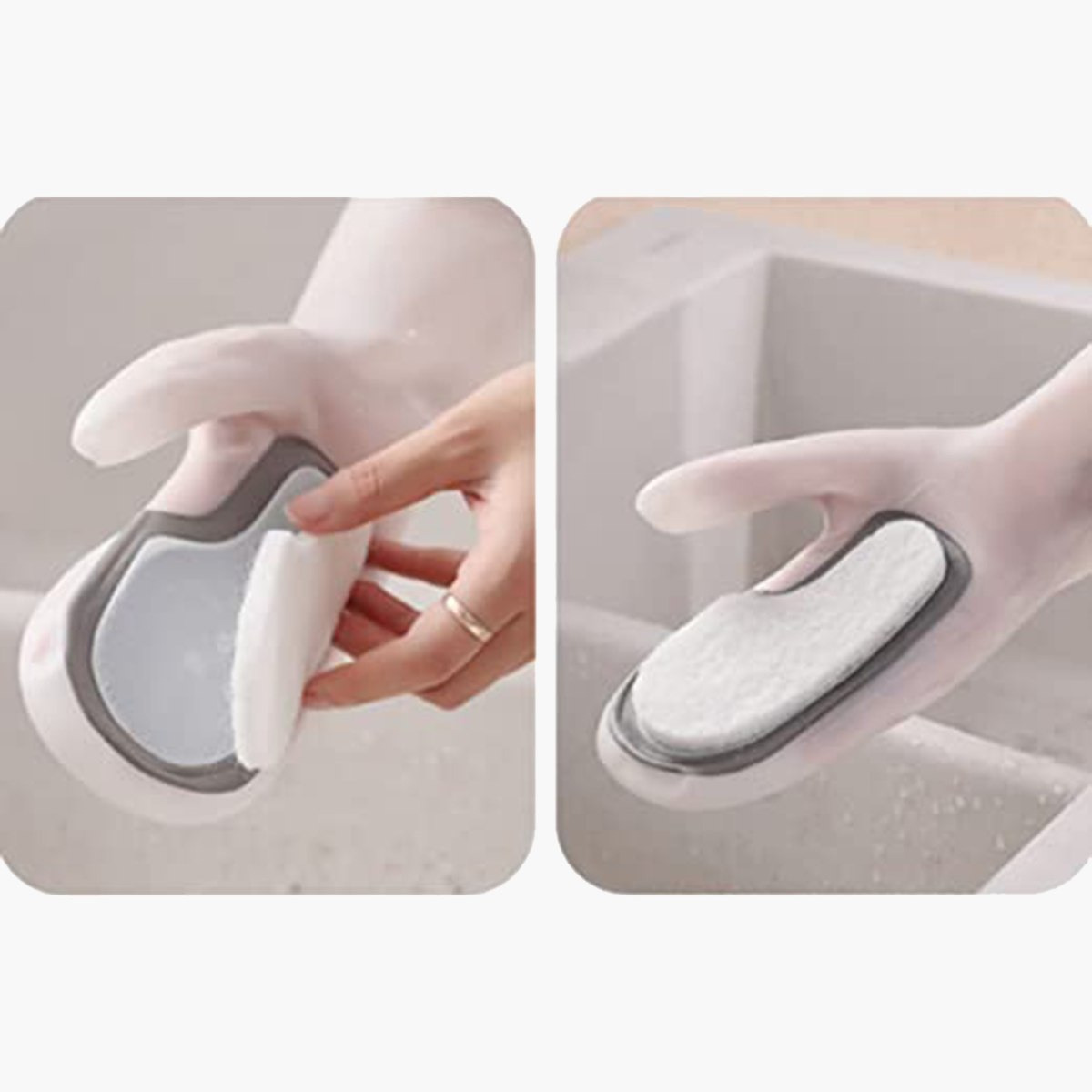 Neo 2-Piece Silicone Cleaning Gloves Set - 3x5.5x7 cm-hbxkitchen-kitchenware-kitchenaccessories-image-1