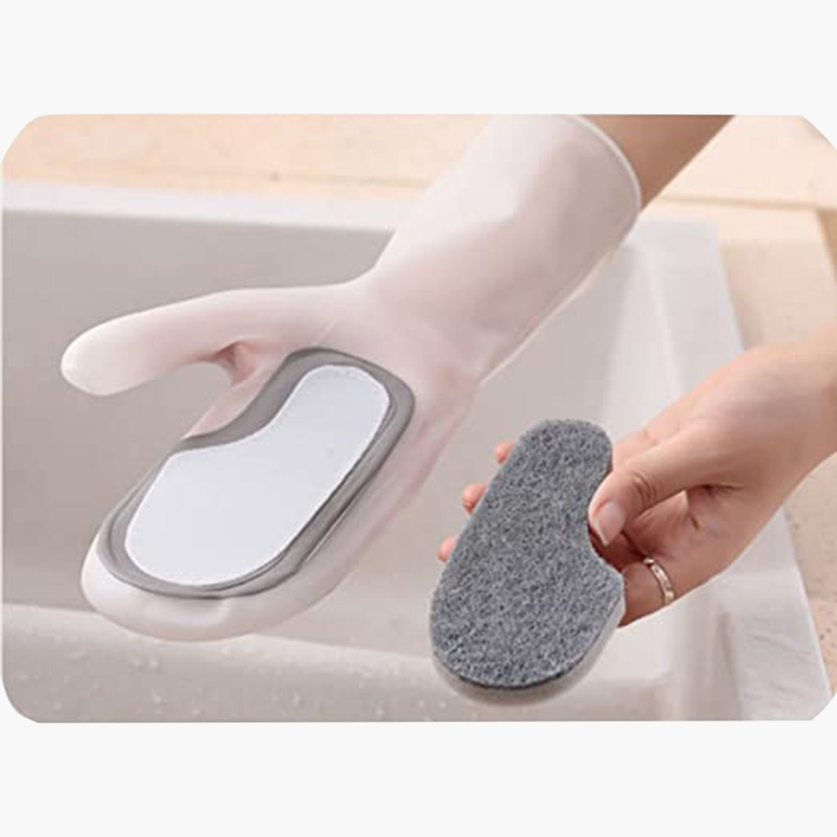 Neo 2-Piece Silicone Cleaning Gloves Set - 3x5.5x7 cm-hbxkitchen-kitchenware-kitchenaccessories-image-4