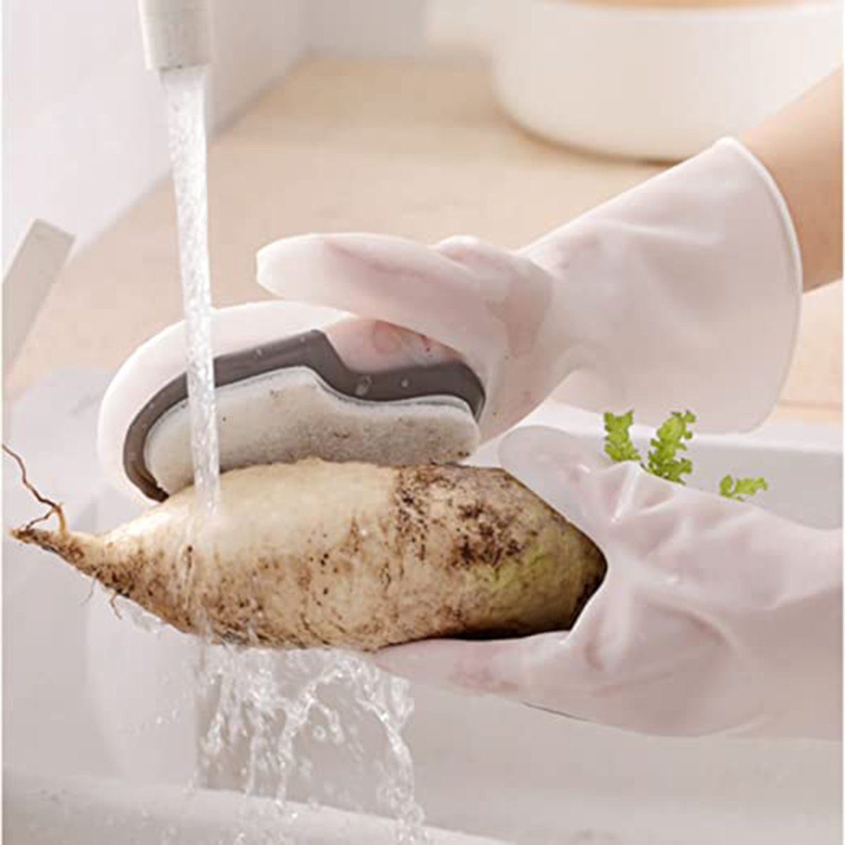Neo 2-Piece Silicone Cleaning Gloves Set - 3x5.5x7 cm-hbxkitchen-kitchenware-kitchenaccessories-image-7