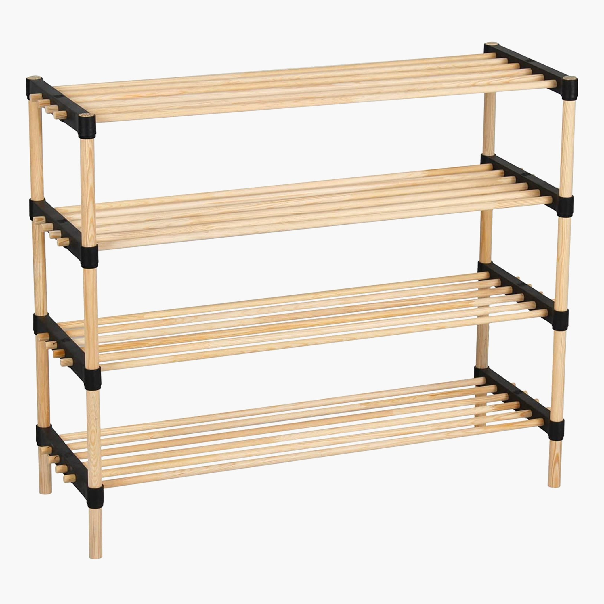 وحدة رف خيزران متعدد الاستخدامات بـ4 طوابق من نيو - 29.5x9x80.6 سم-hbxhomeware-hbxbathroom-image-3