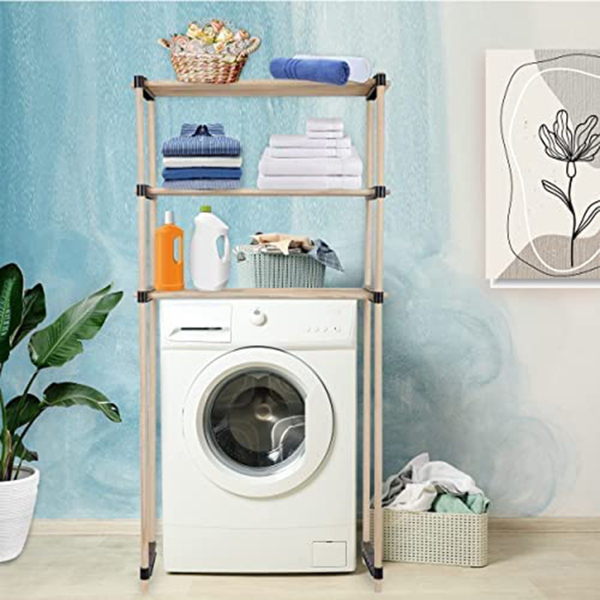 وحدة رف خيزران متعدد الاستخدامات من نيو - 56x28x62.5 سم-hbxhomeware-hbxbathroom-image-7