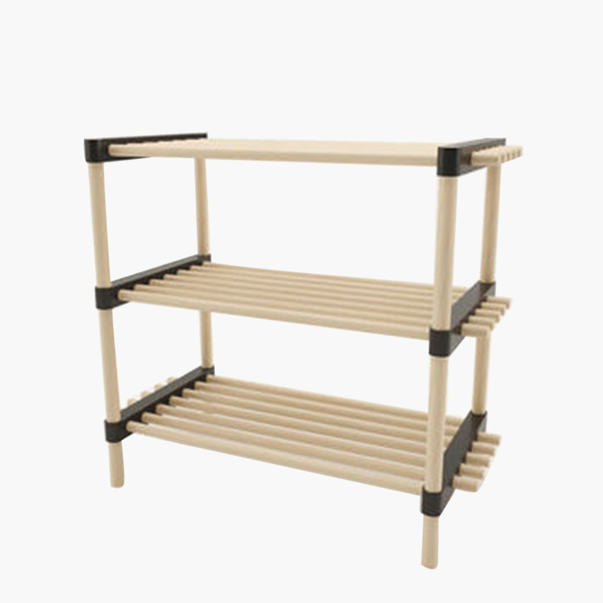 Neo 3-Tier Seawood Bamboo Shoe Rack for up to 9 Pairs - 56x28x52 cm-hbxhomeware-hbxkitchen-image-2