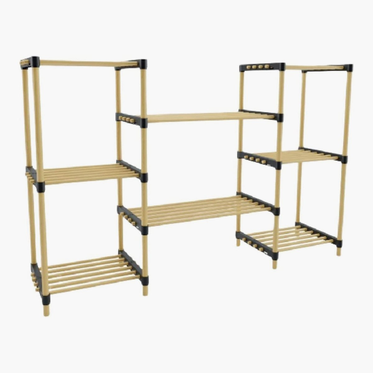 Neo 8-Shelf Seawood Bamboo Modular Rack - 116x28x91.5 cm-hbxoutdoor-hbxoutdoorfurniture-racks-image-2