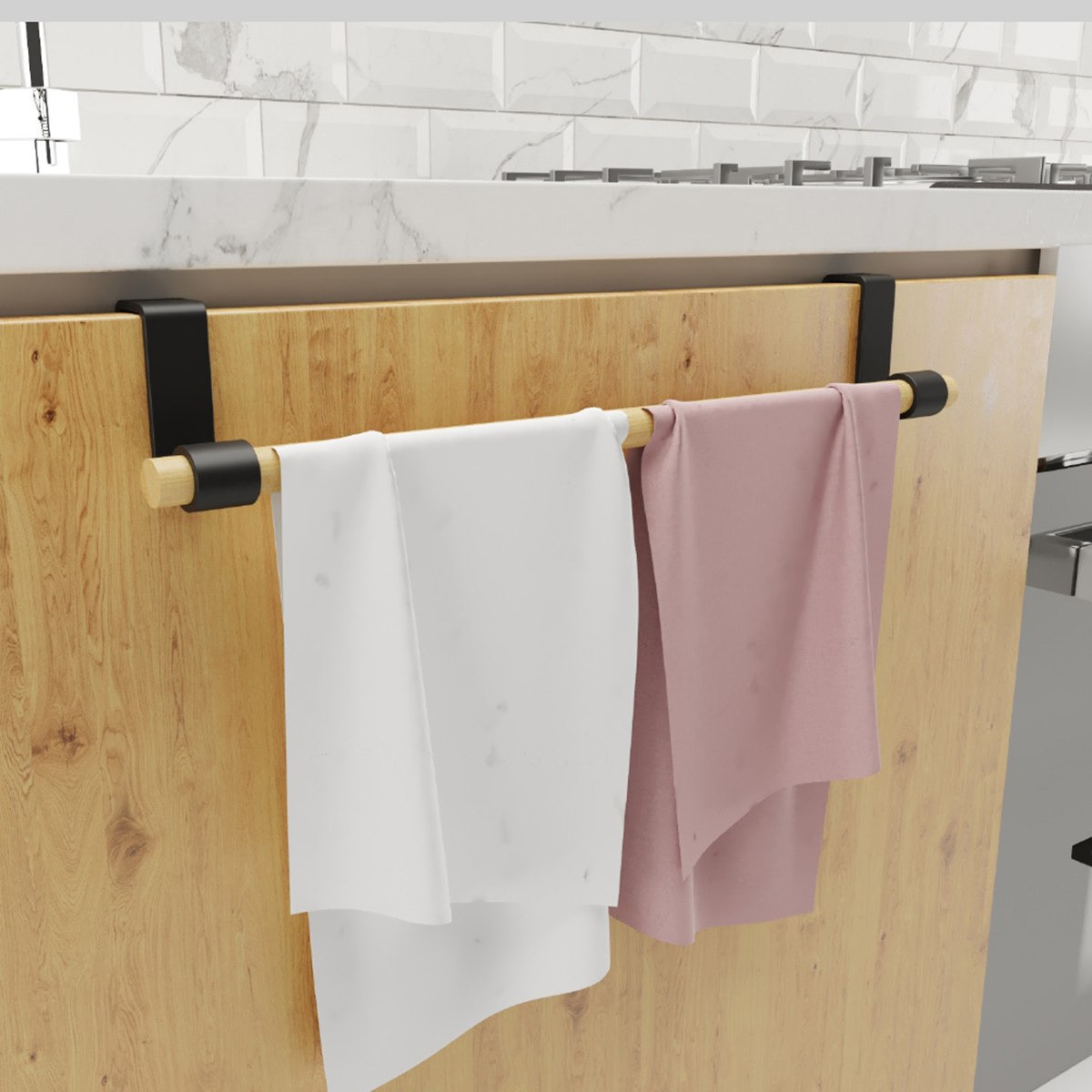 Neo Seawood Bamboo Multipurpose Hanger - Set of 2-hbxhomeware-hbxkitchen-image-2