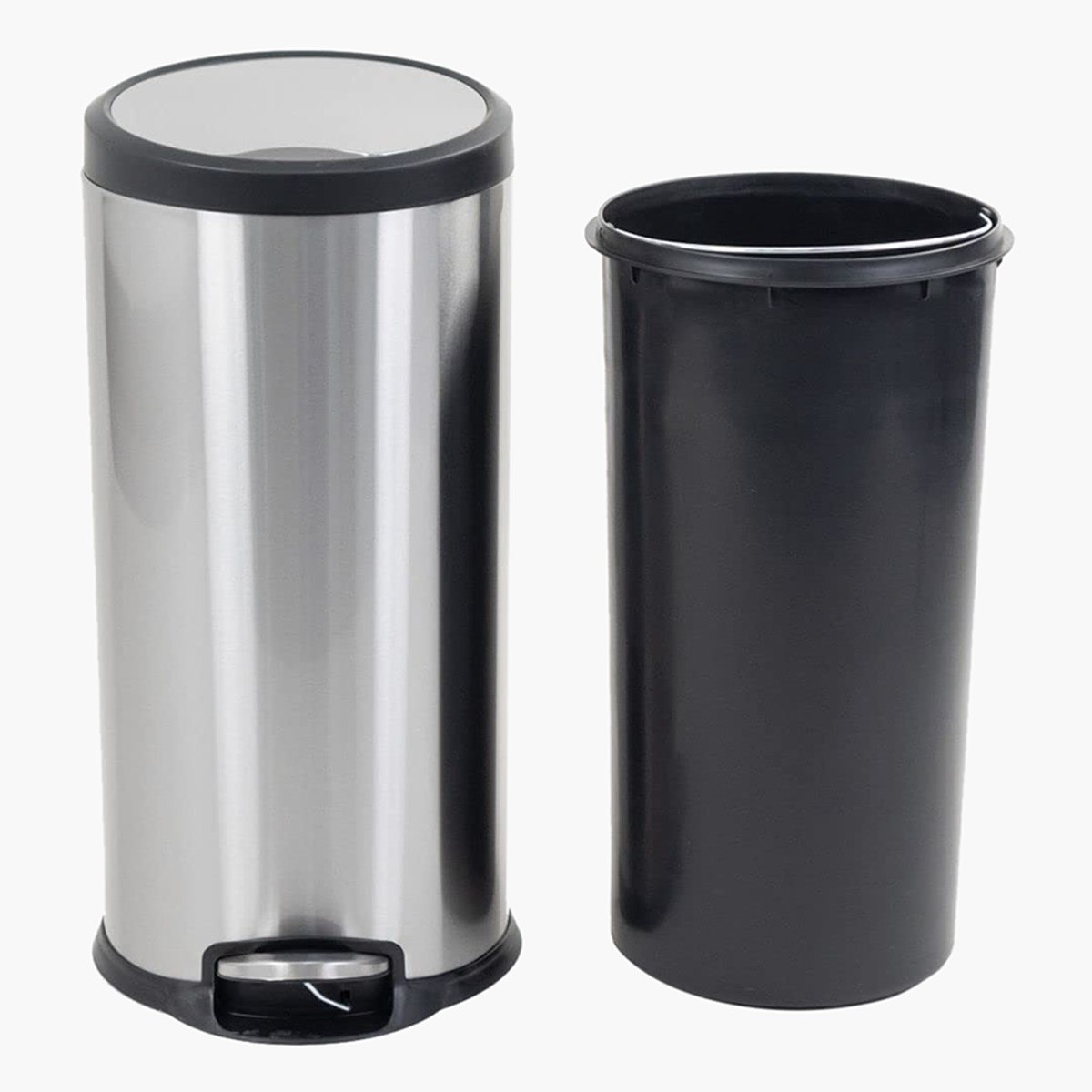 سلّة نفايات ستانلس ستيل شديدة التحمل بدواسة من نيو - 30 لتر-hbxhomeware-hbxbathroom-image-4